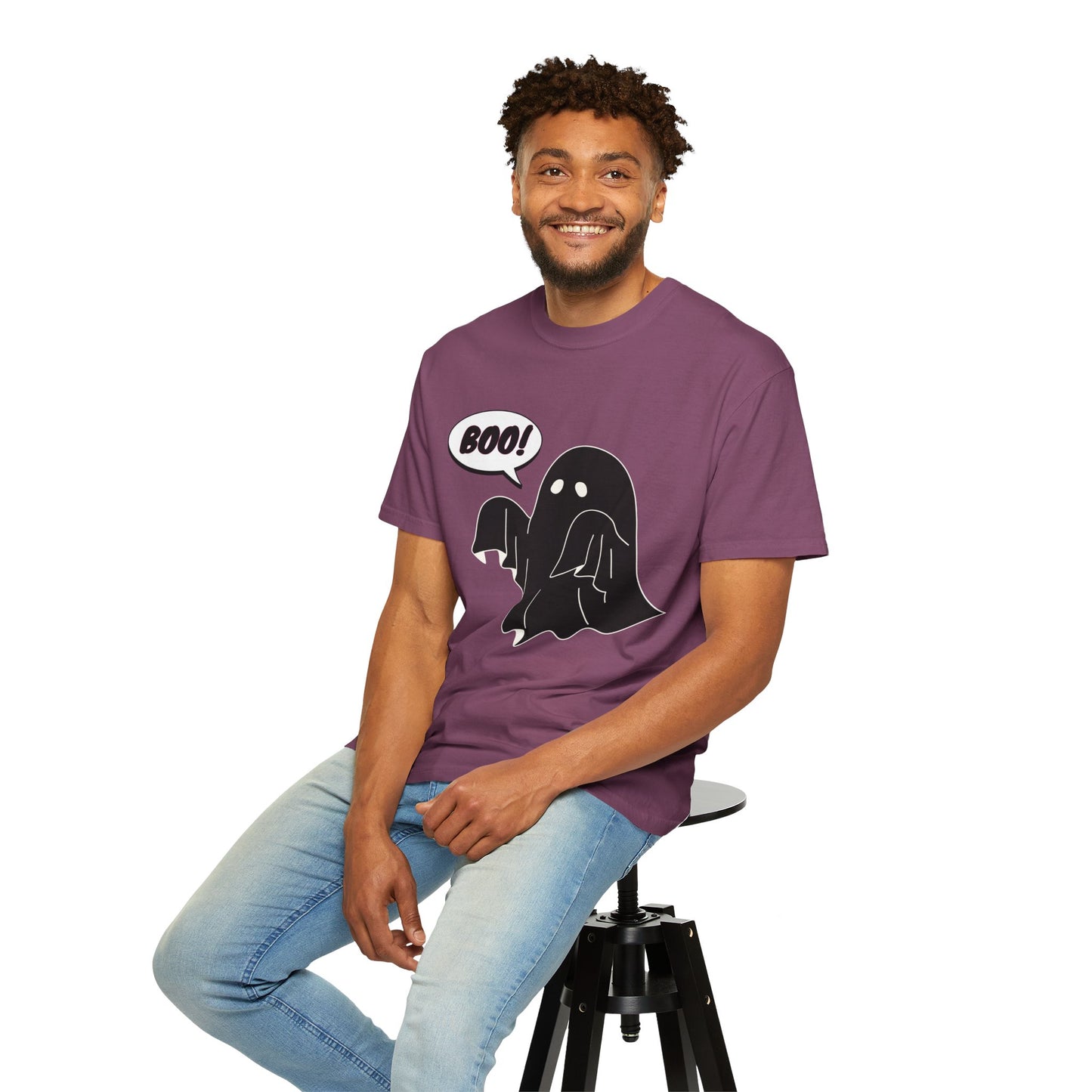 Boo! Cute Ghost T-Shirt — Halloween Spooky Graphic Tee