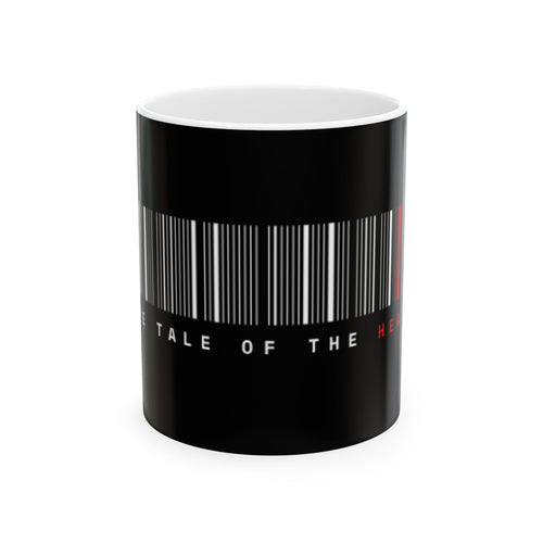 Barcode “Tale of the Heart” Ceramic Mug — Black 11oz/15oz