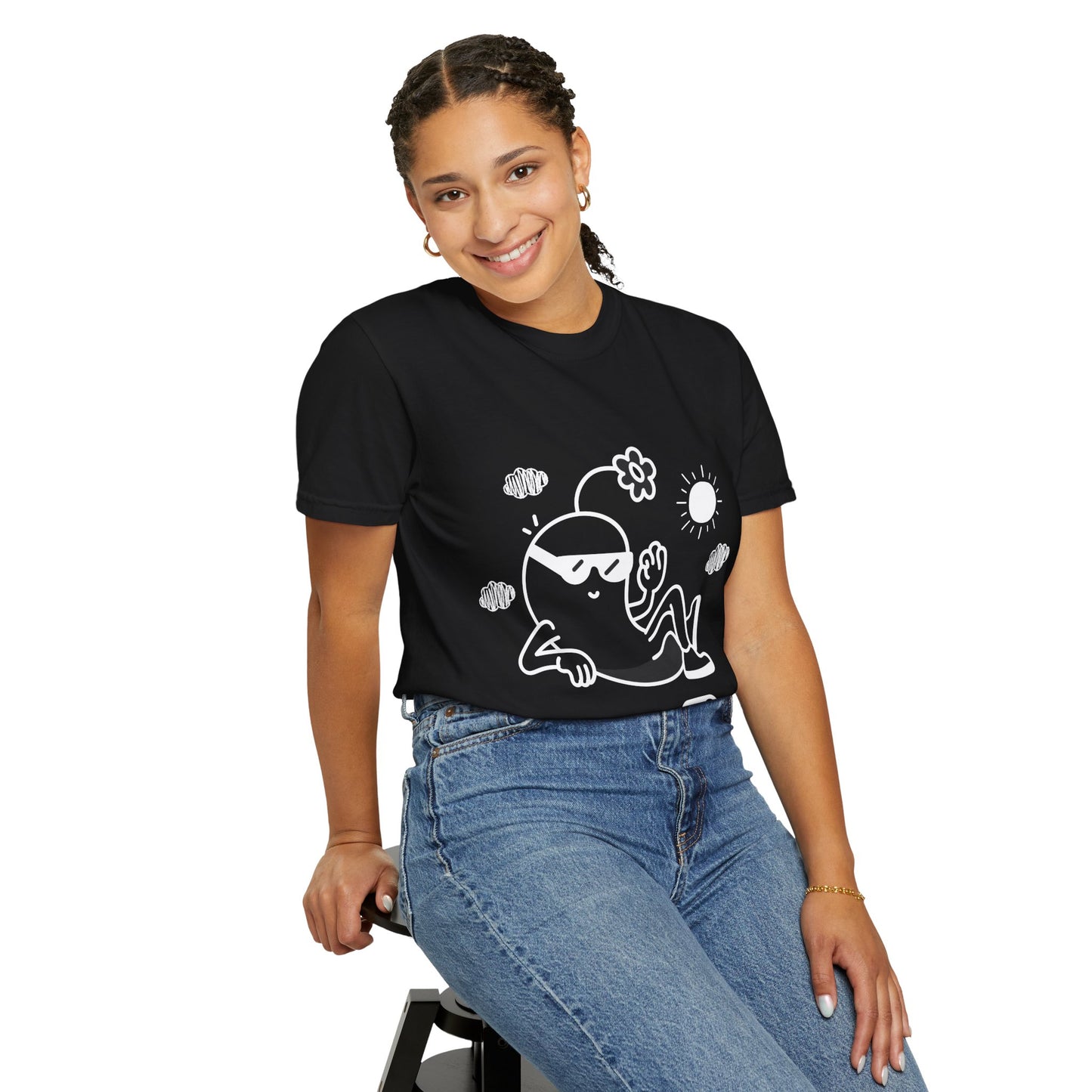 Chill Mode On T-Shirt — Relaxed Graphic Tee with Laid-Back Character