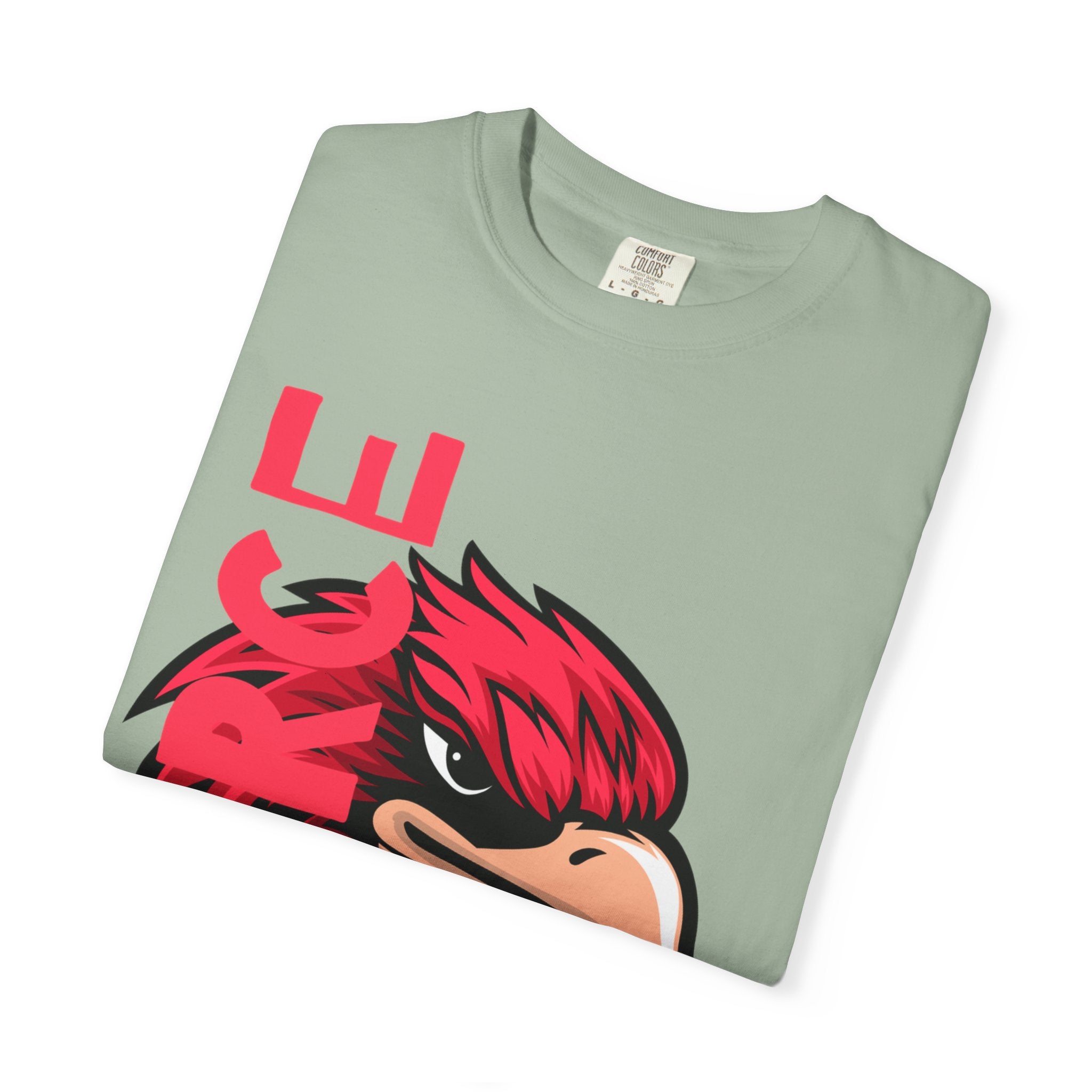 Eagle Head Graphic T-Shirt — Bold Red Eagle Design "EAGLE"