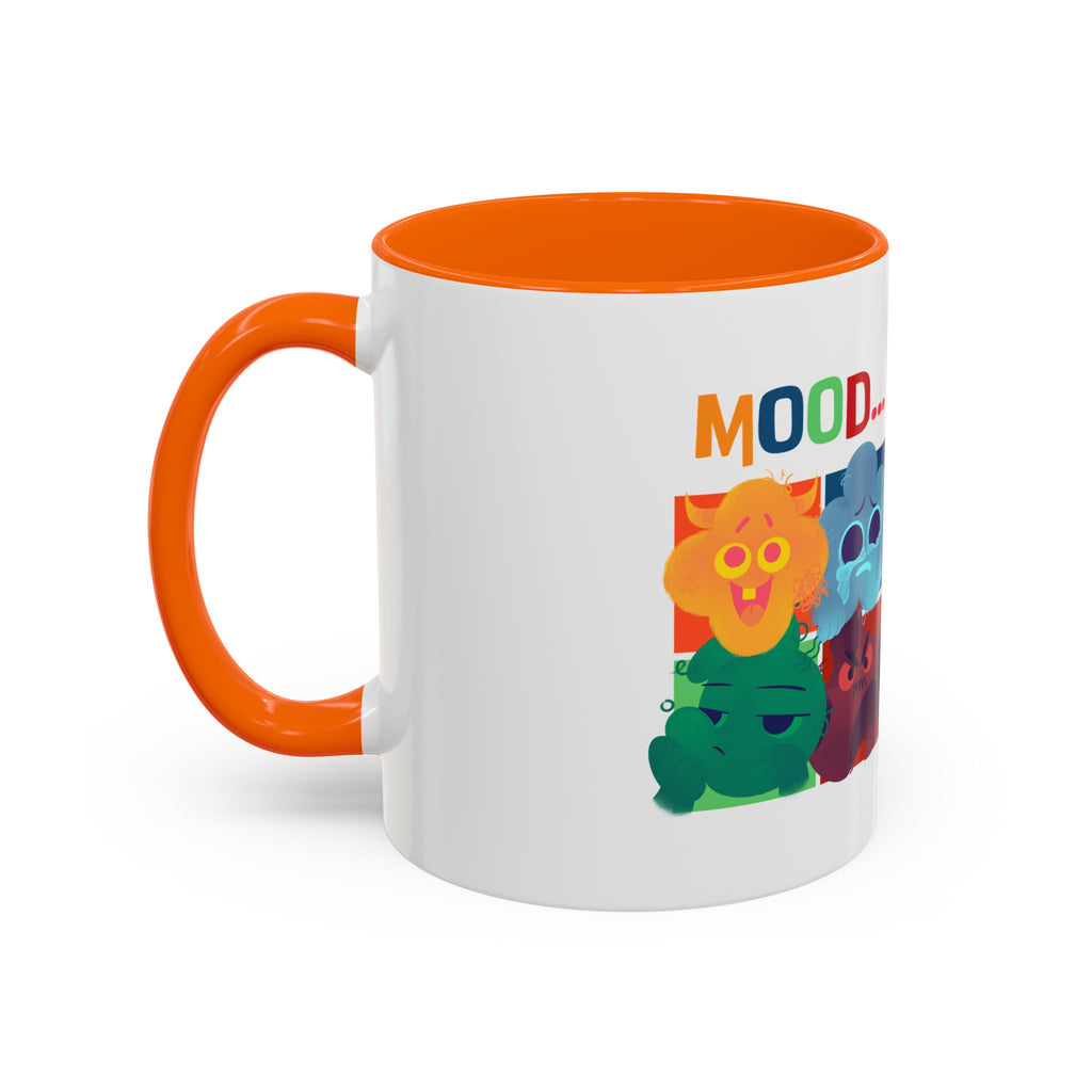 Mood Cats Accent Coffee Mug — Colorful Cat Emotions 11/15oz
