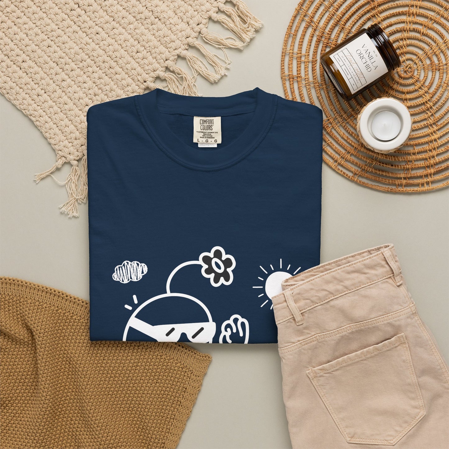 Chill Mode On T-Shirt — Relaxed Graphic Tee with Laid-Back Character