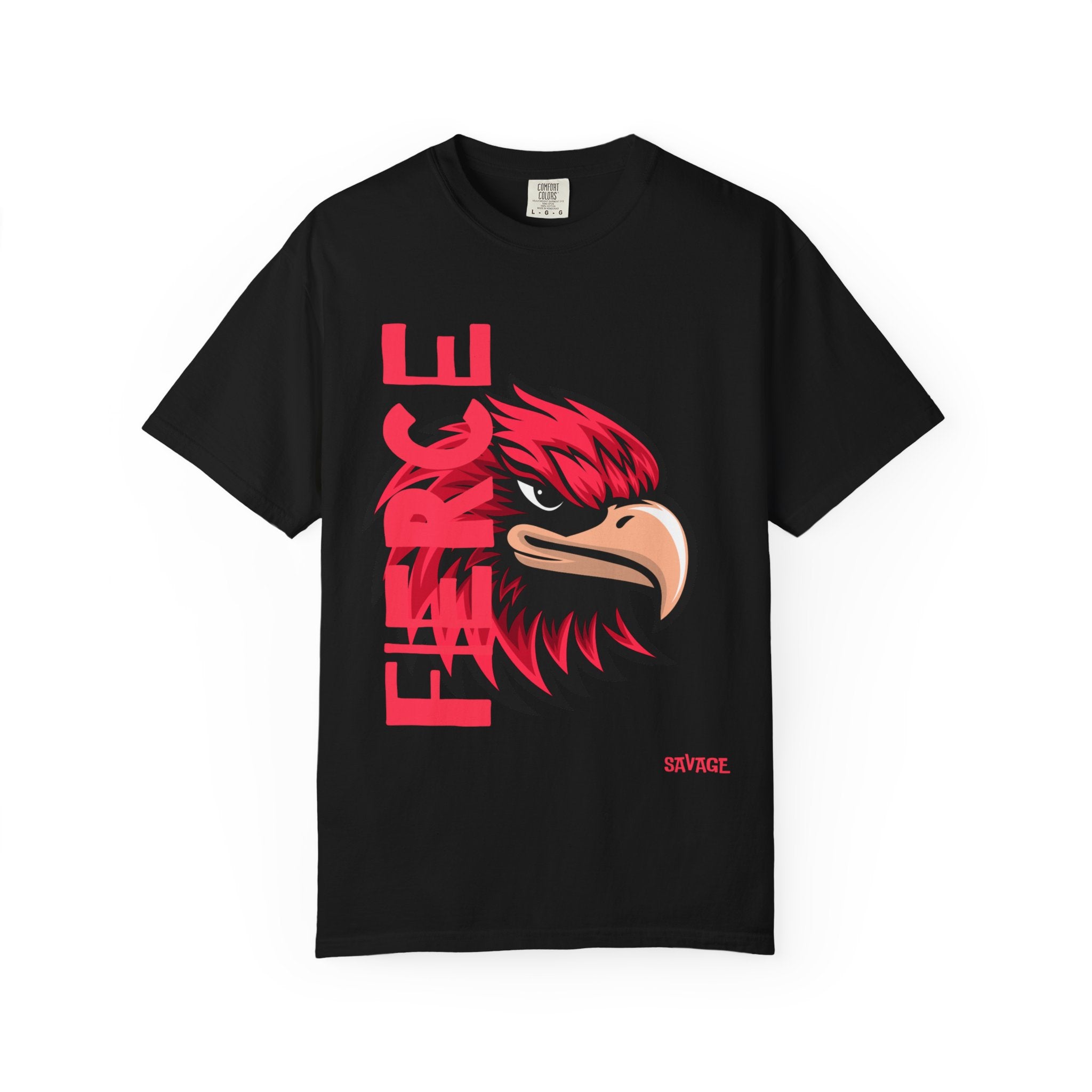 Eagle Head Graphic T-Shirt — Bold Red Eagle Design "EAGLE"