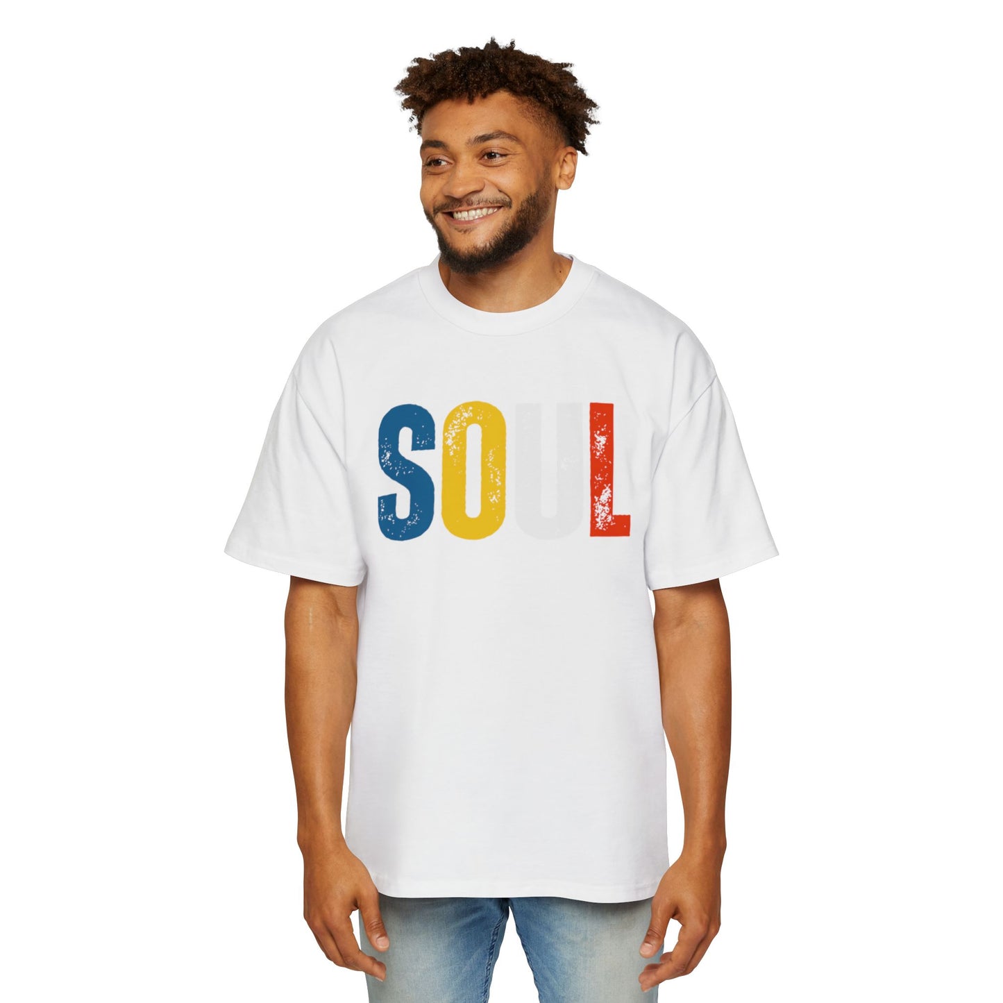 SOUL Retro Stripe T-Shirt — Vintage Distressed Graphic Tee