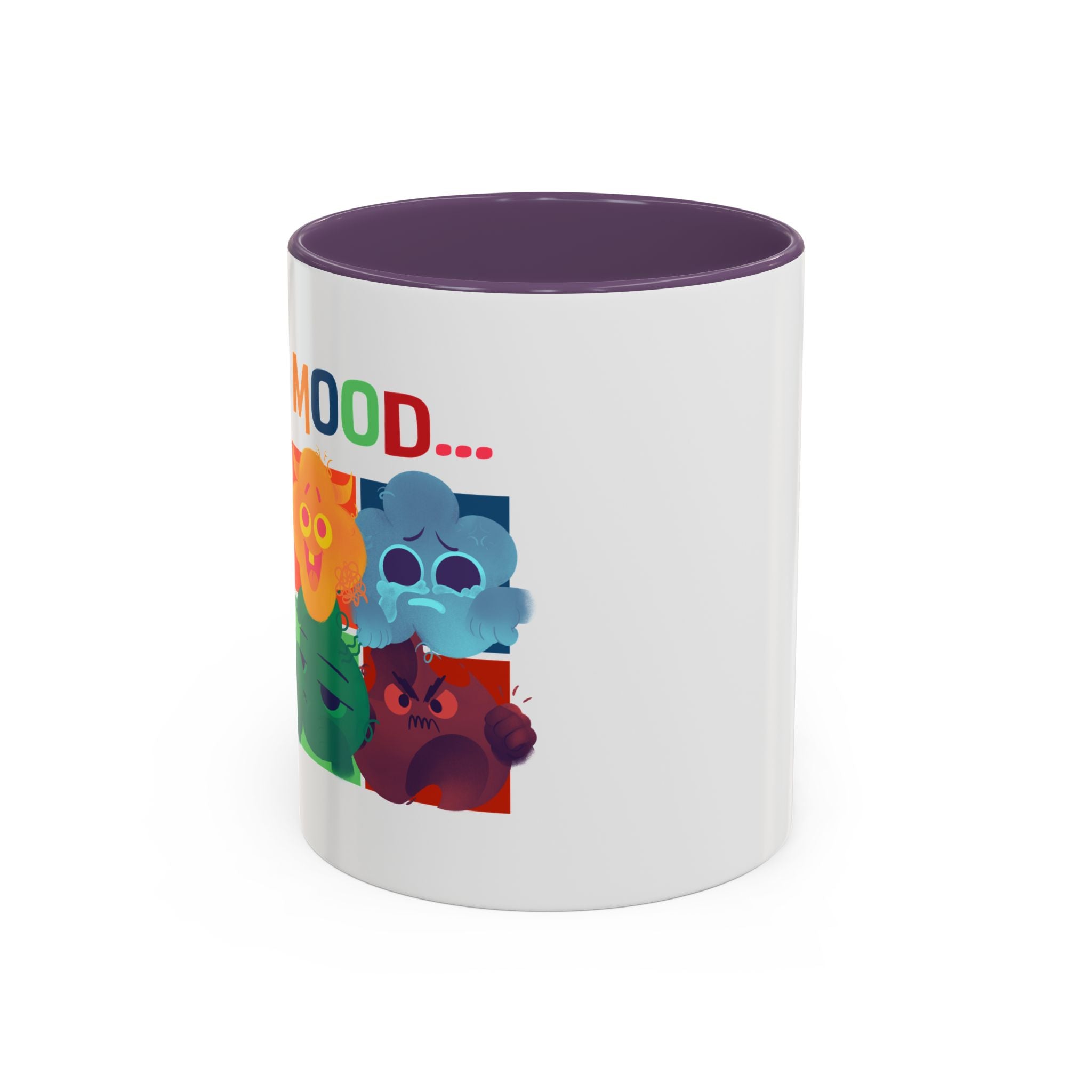 Mood Cats Accent Coffee Mug — Colorful Cat Emotions 11/15oz