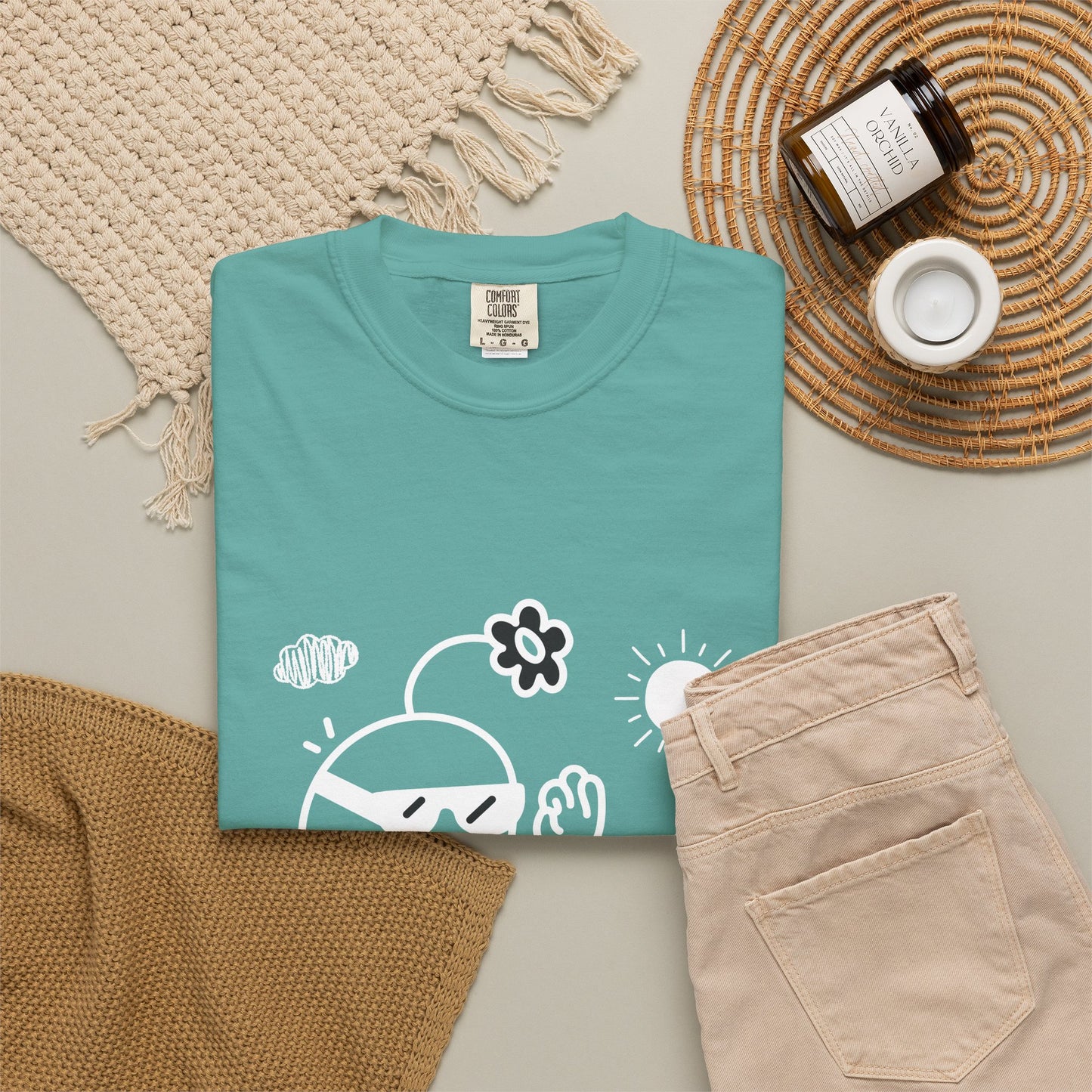Chill Mode On T-Shirt — Relaxed Graphic Tee with Laid-Back Character