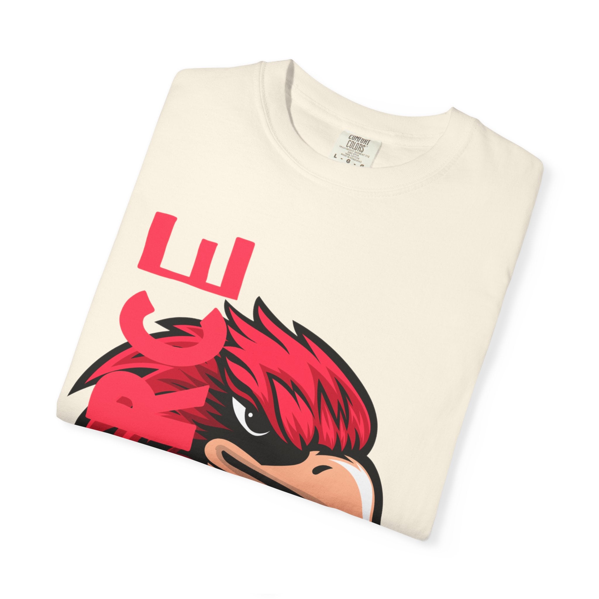 Eagle Head Graphic T-Shirt — Bold Red Eagle Design "EAGLE"