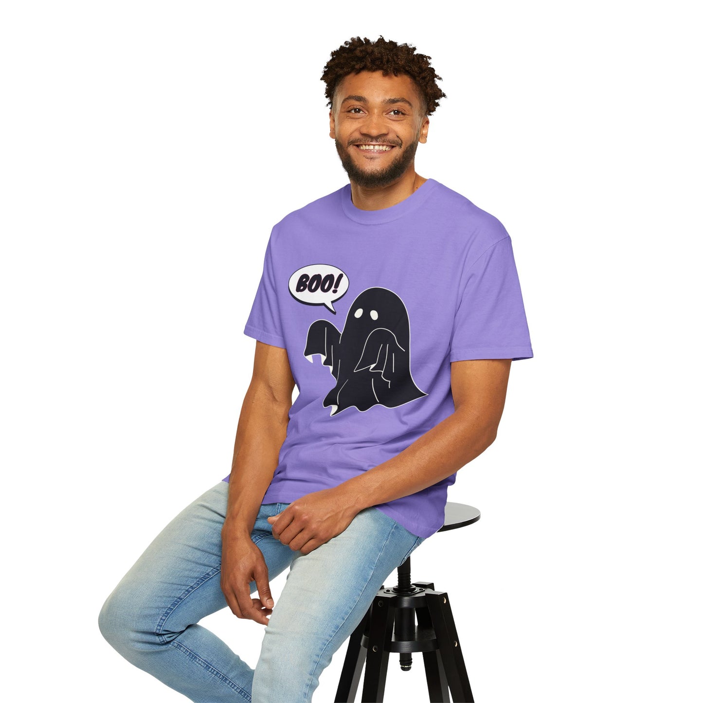 Boo! Cute Ghost T-Shirt — Halloween Spooky Graphic Tee