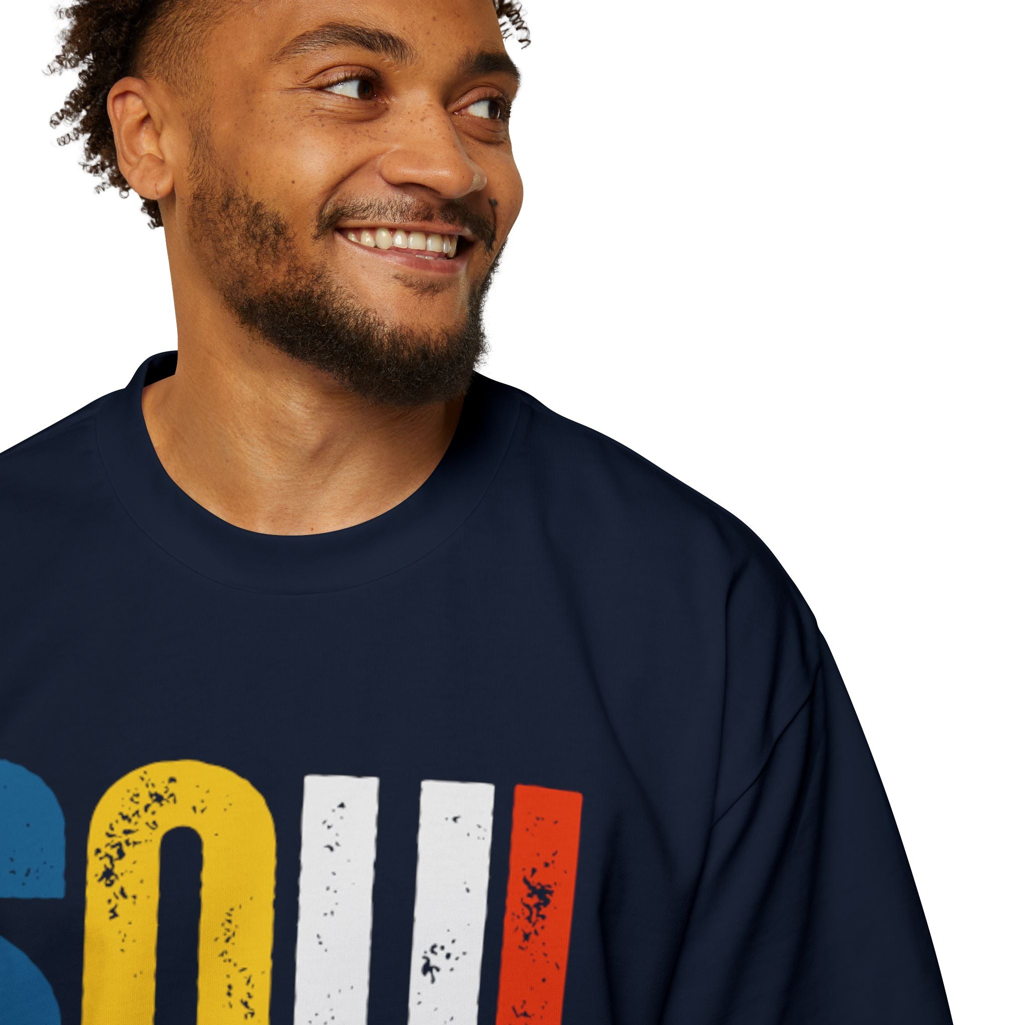 SOUL Retro Stripe T-Shirt — Vintage Distressed Graphic Tee