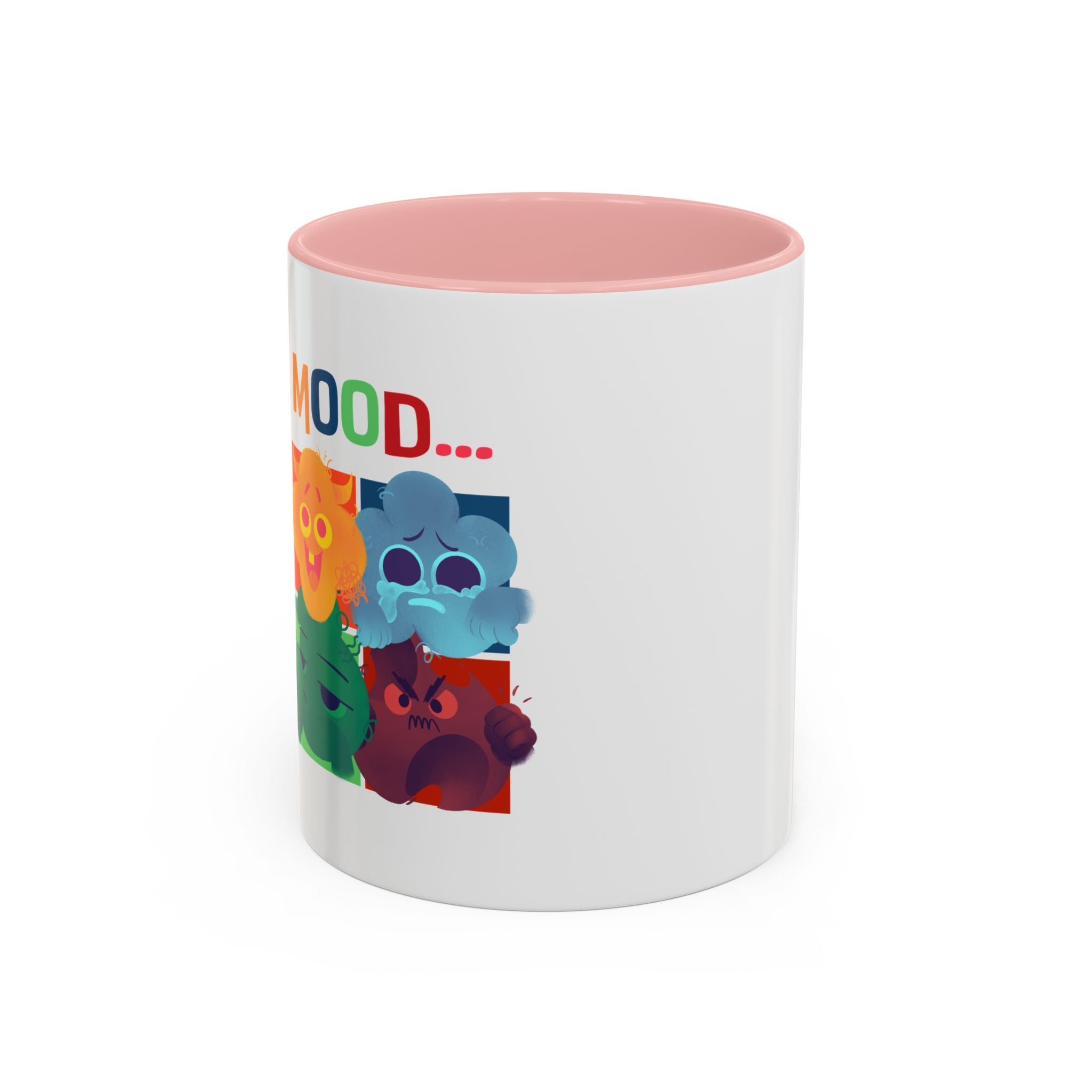 Mood Cats Accent Coffee Mug — Colorful Cat Emotions 11/15oz