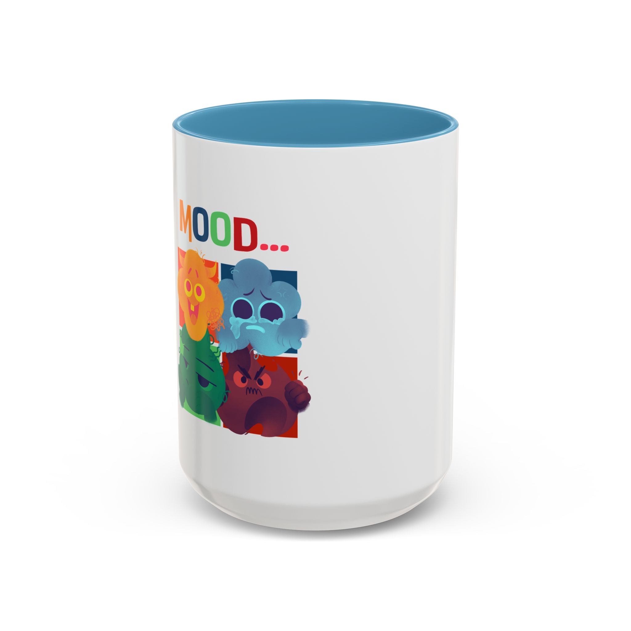 Mood Cats Accent Coffee Mug — Colorful Cat Emotions 11/15oz