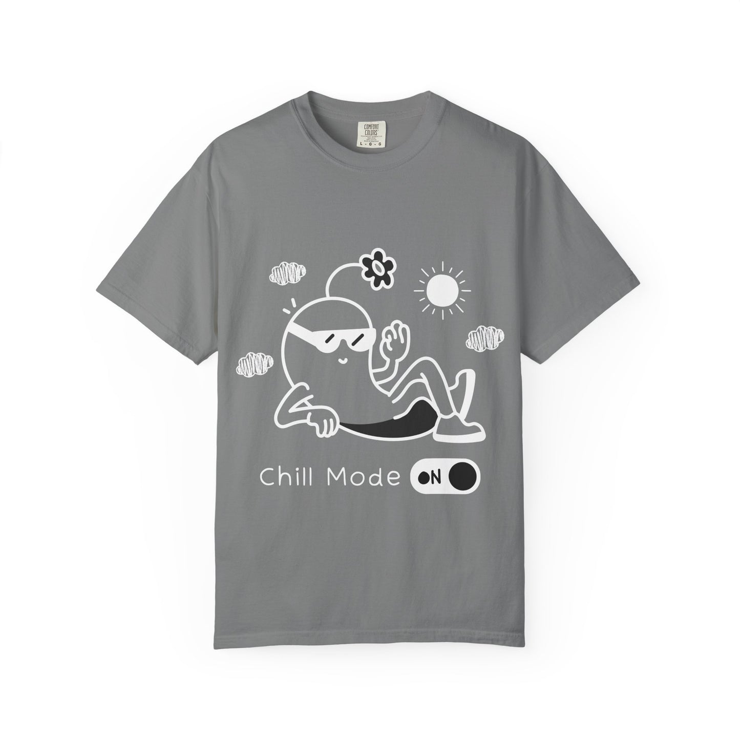 Chill Mode On T-Shirt — Relaxed Graphic Tee with Laid-Back Character