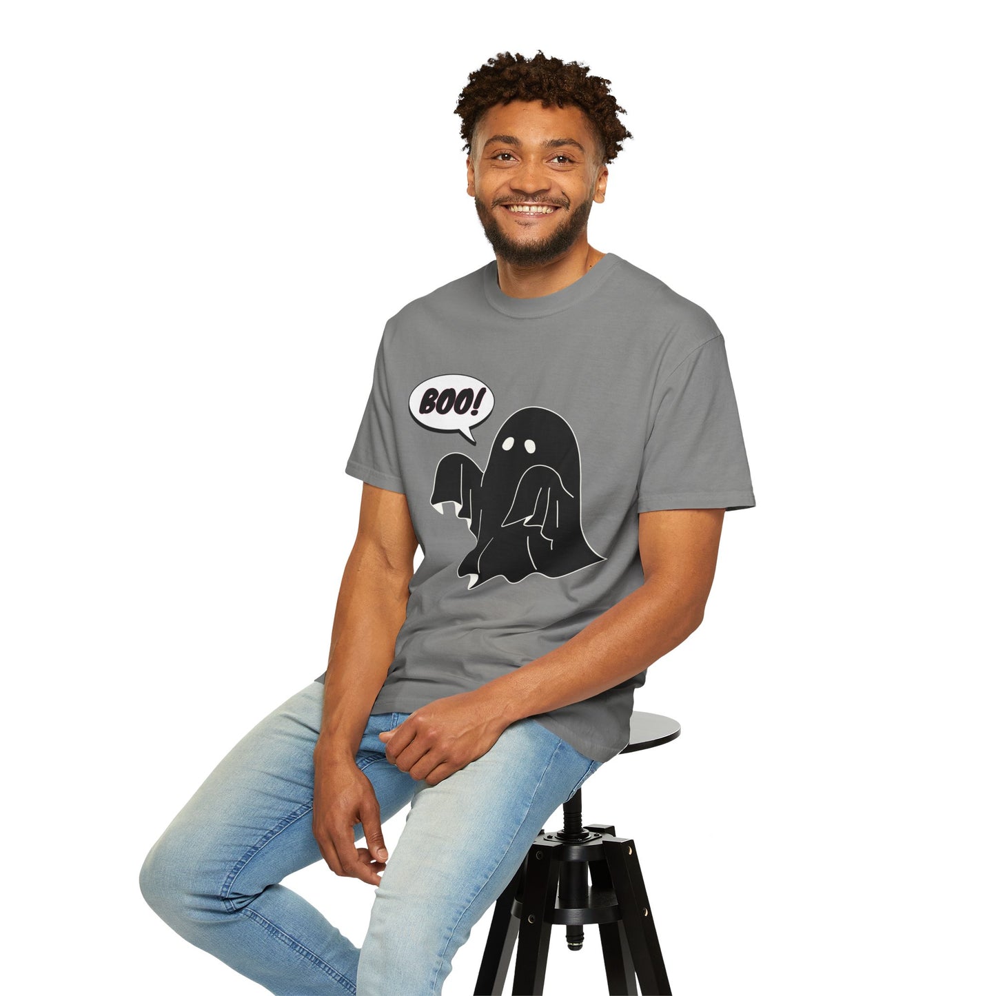 Boo! Cute Ghost T-Shirt — Halloween Spooky Graphic Tee
