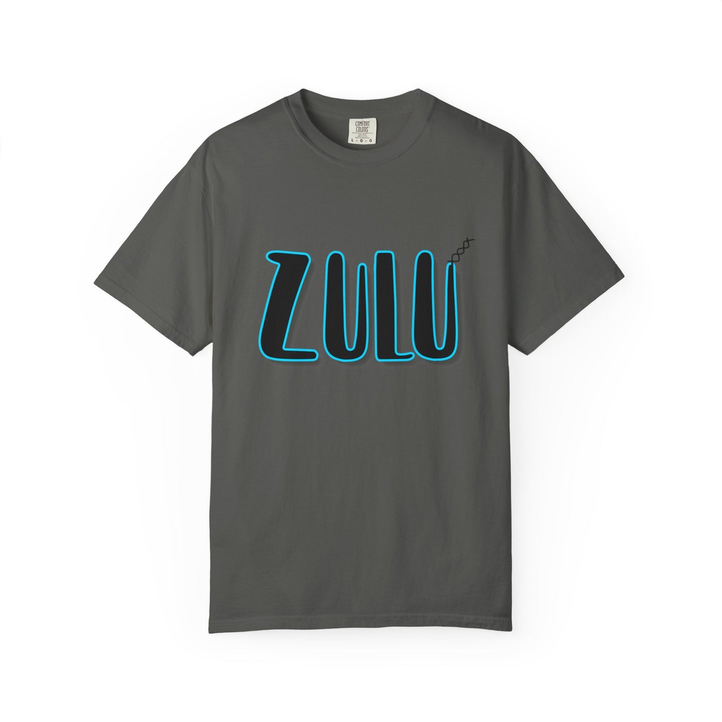 Zulu Graphic T-Shirt — Bold 3D Lettering Tee