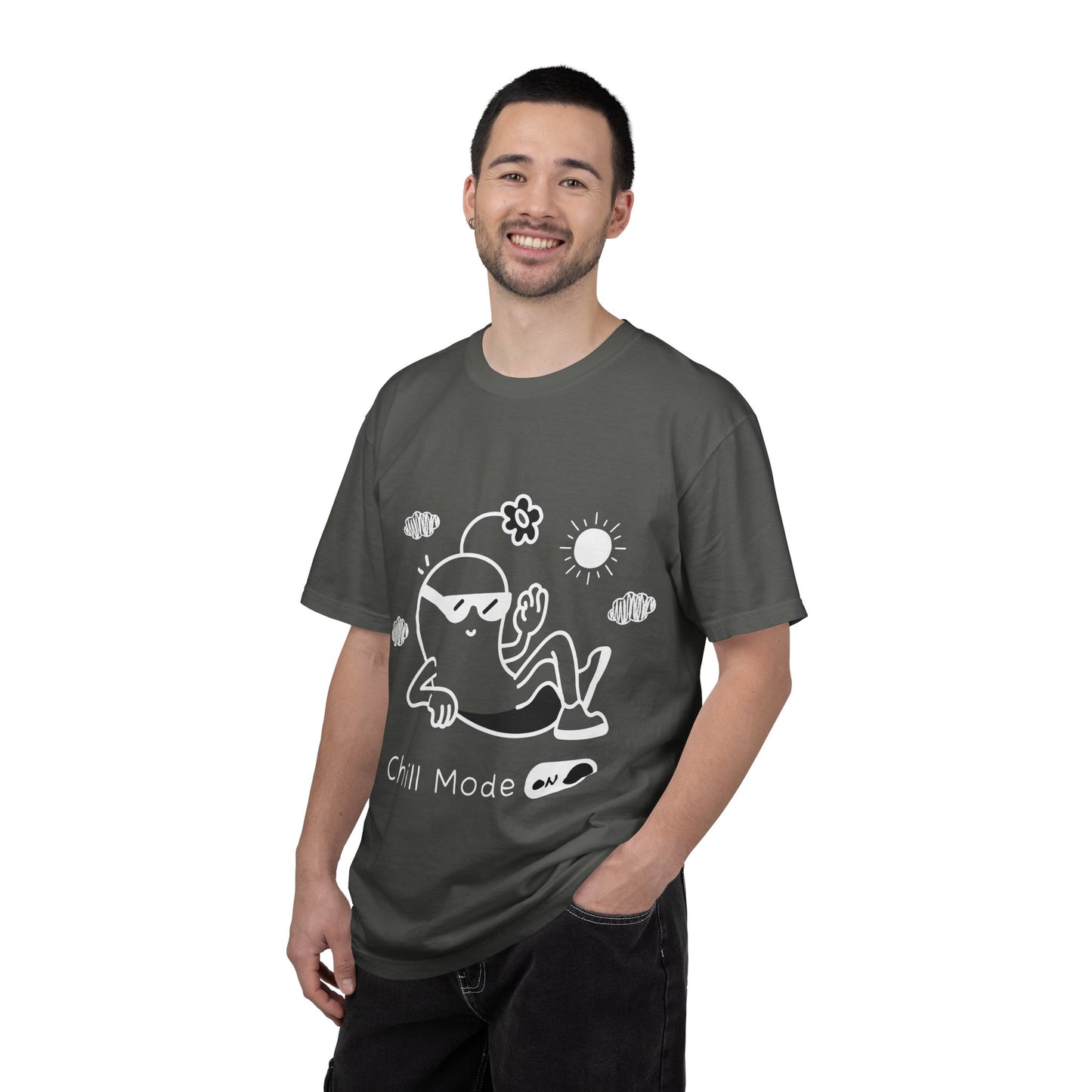 Chill Mode On T-Shirt — Relaxed Graphic Tee with Laid-Back Character