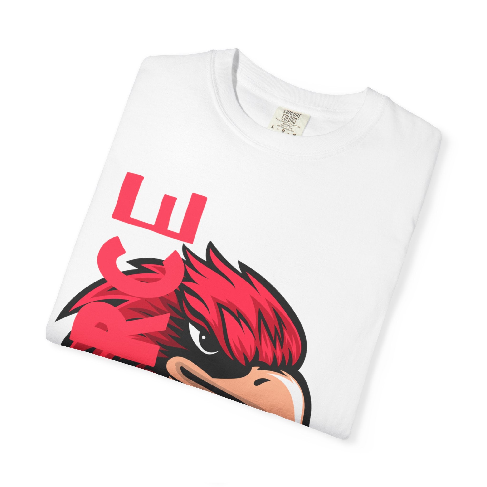 Eagle Head Graphic T-Shirt — Bold Red Eagle Design "EAGLE"