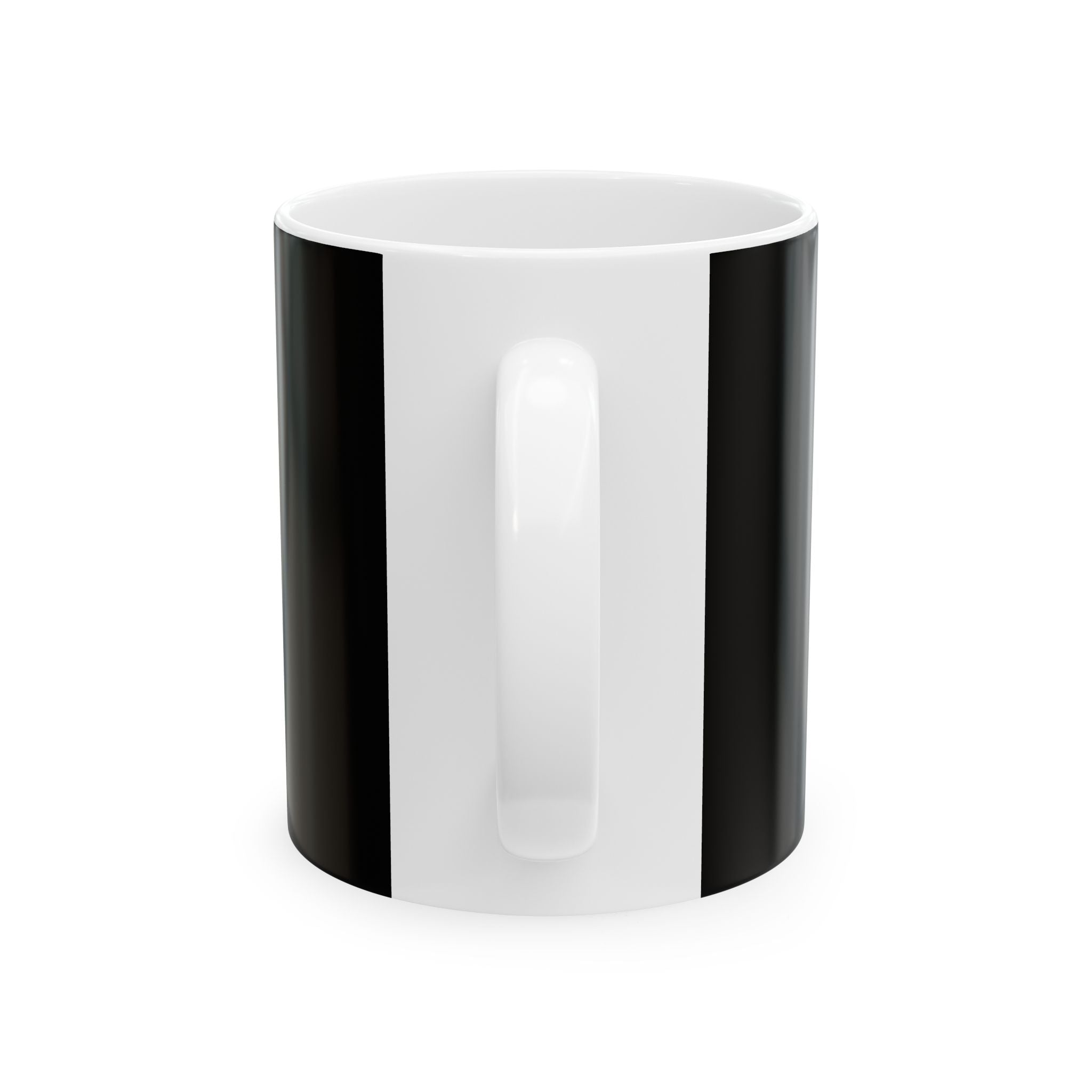Barcode “Tale of the Heart” Ceramic Mug — Black 11oz/15oz