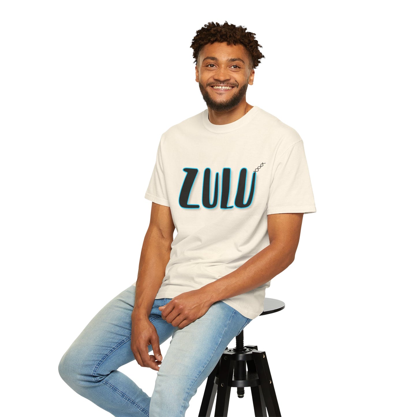 Zulu Graphic T-Shirt — Bold 3D Lettering Tee