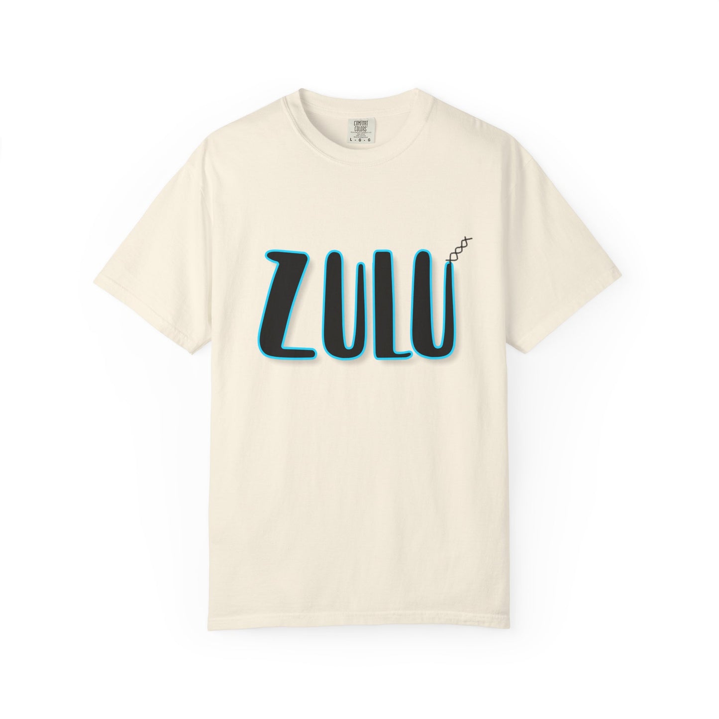 Zulu Graphic T-Shirt — Bold 3D Lettering Tee