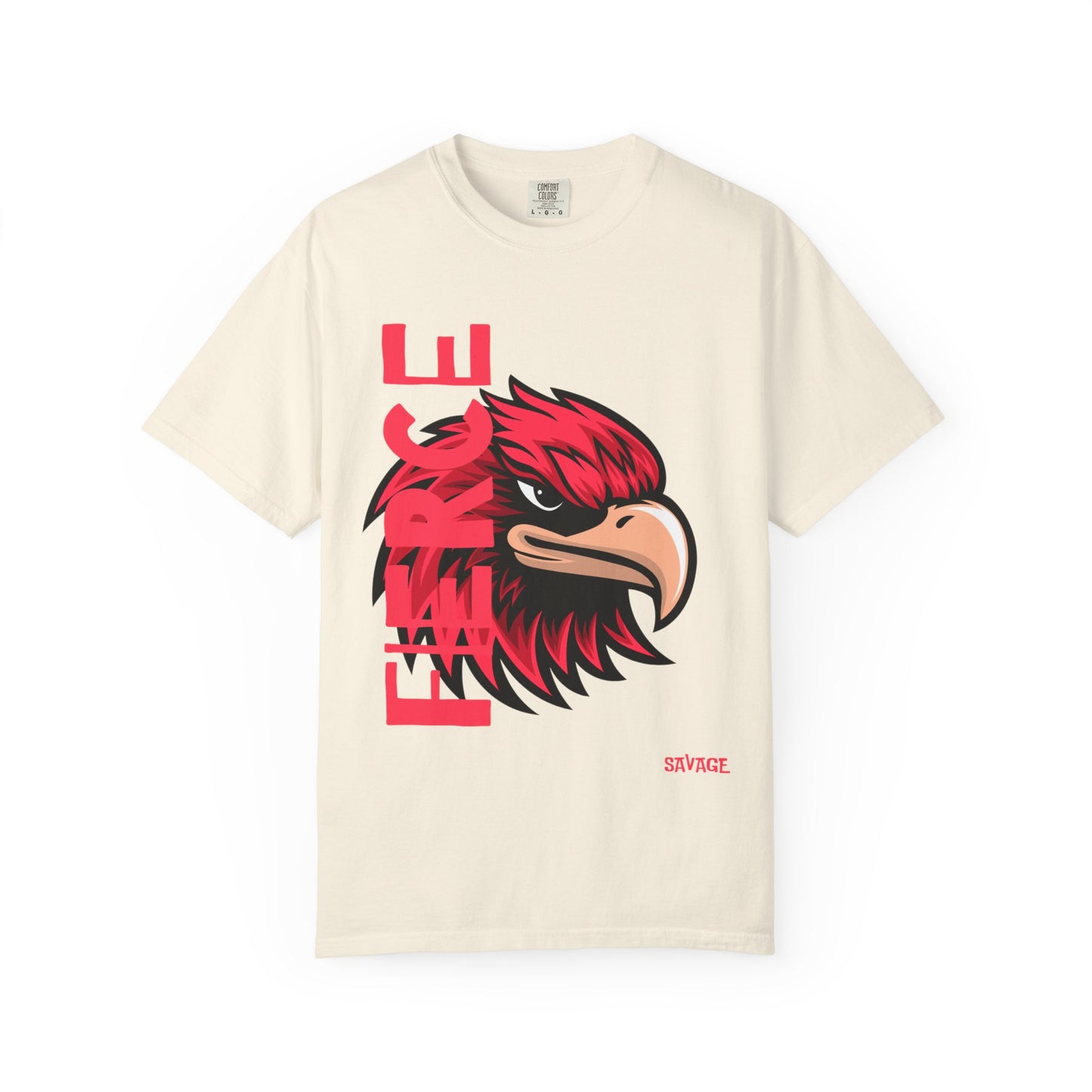 Eagle Head Graphic T-Shirt — Bold Red Eagle Design "EAGLE"