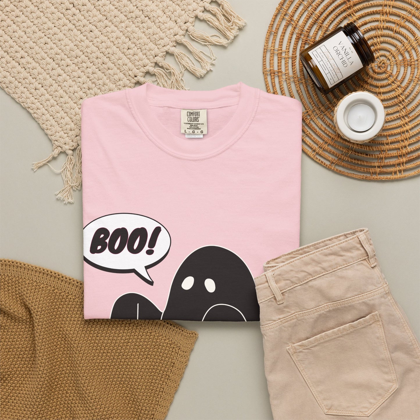 Boo! Cute Ghost T-Shirt — Halloween Spooky Graphic Tee