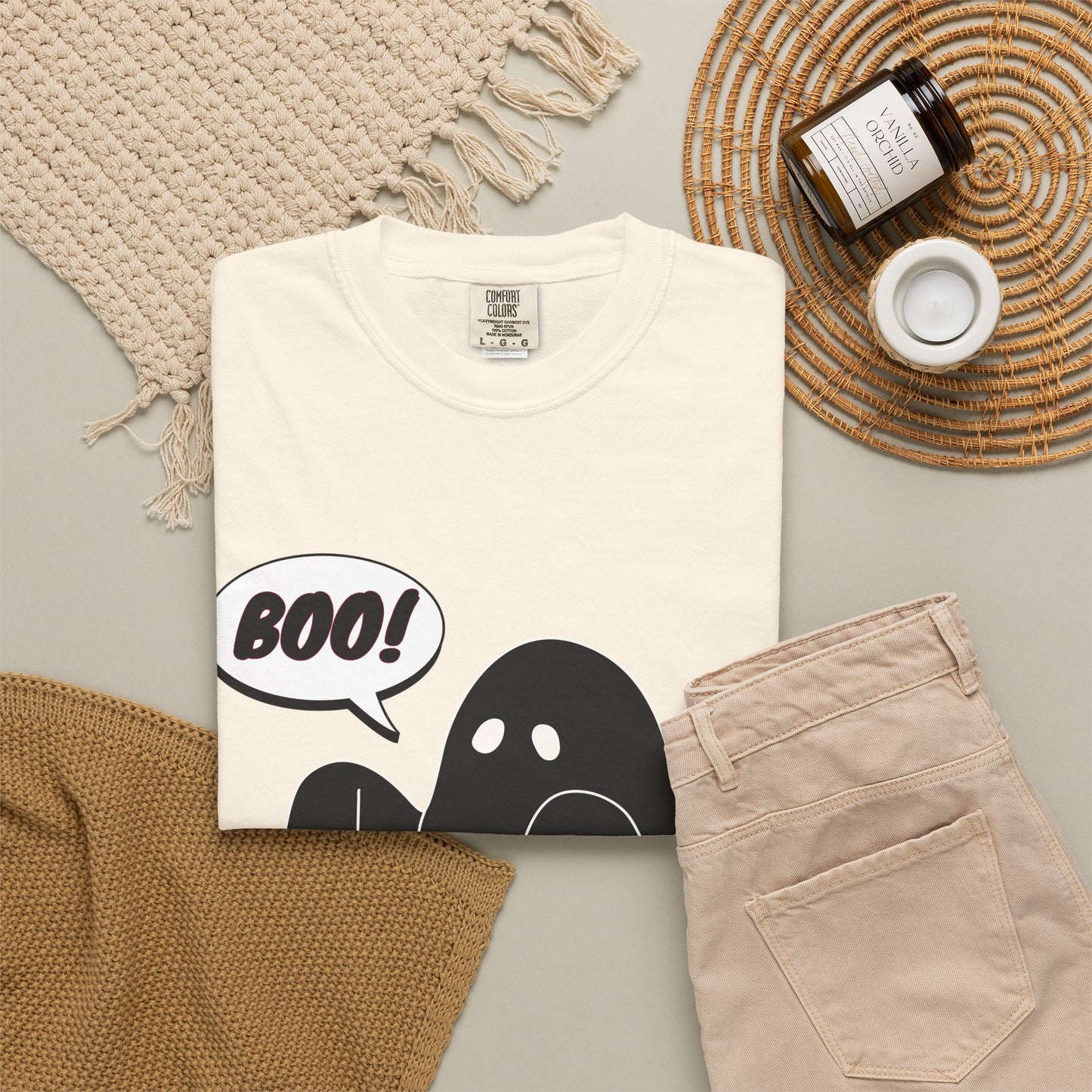 Boo! Cute Ghost T-Shirt — Halloween Spooky Graphic Tee