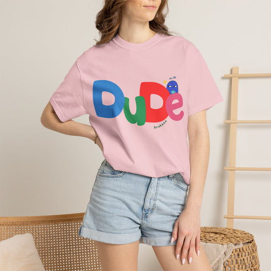 Dude Color-Block Graphic T-Shirt
