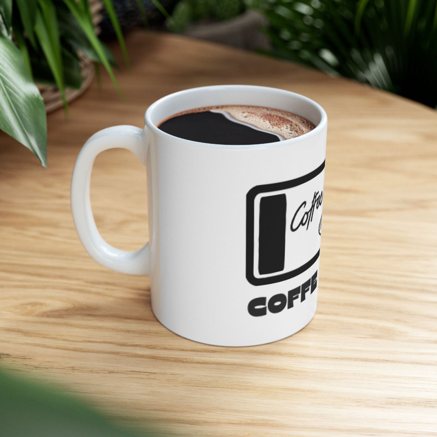 Coffee Please Ceramic Mug — Retro Coffee Cup Design (11oz, 15oz)