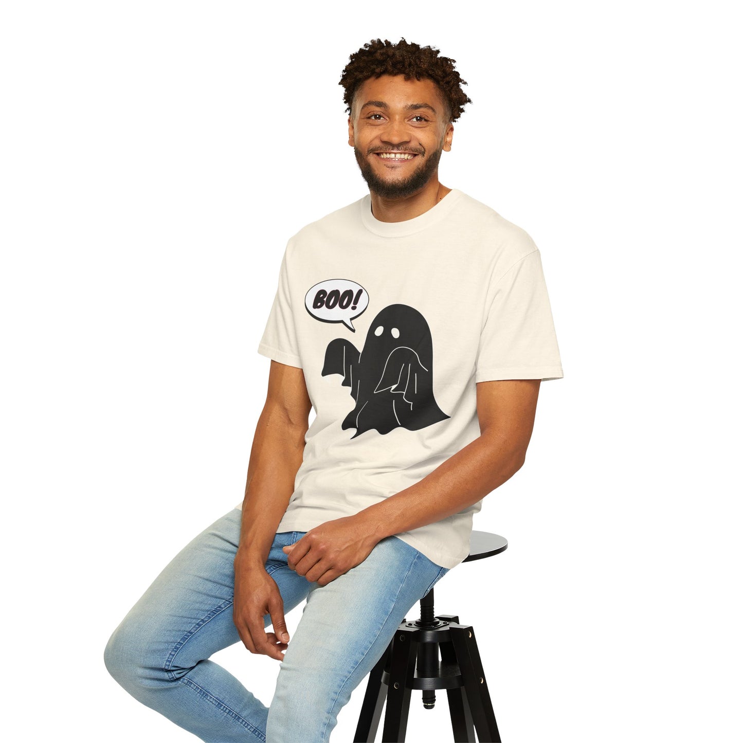 Boo! Cute Ghost T-Shirt — Halloween Spooky Graphic Tee