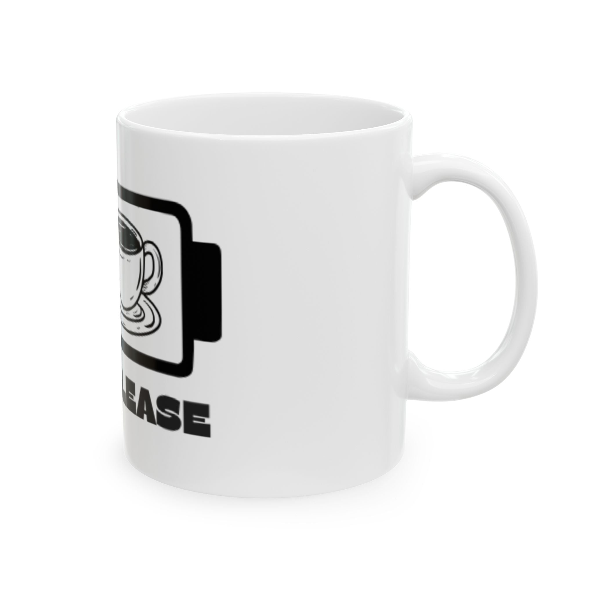 Coffee Please Ceramic Mug — Retro Coffee Cup Design (11oz, 15oz)