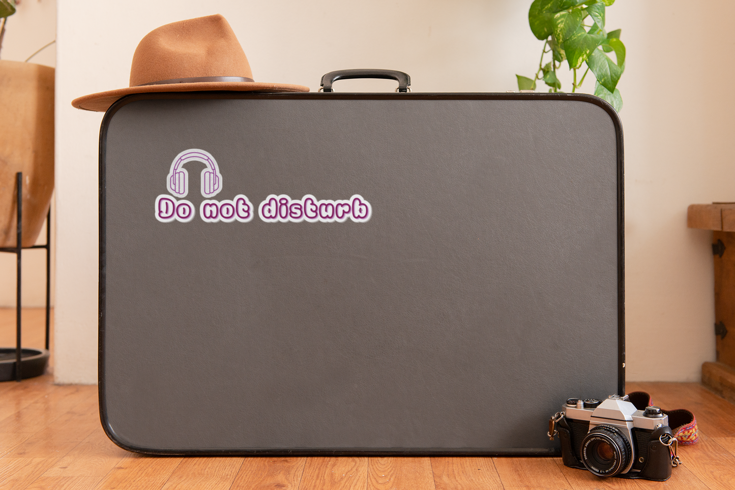 Do Not Disturb Headphones Sticker — Kiss-Cut Laptop & Planner Sticker
