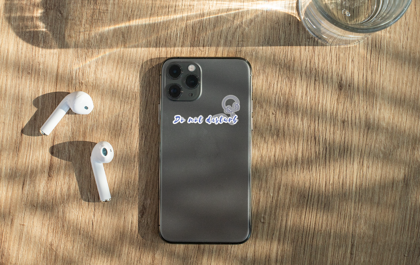 Do Not Disturb Headphones Sticker — 'Do not disturb' Laptop Kiss-Cut Decal