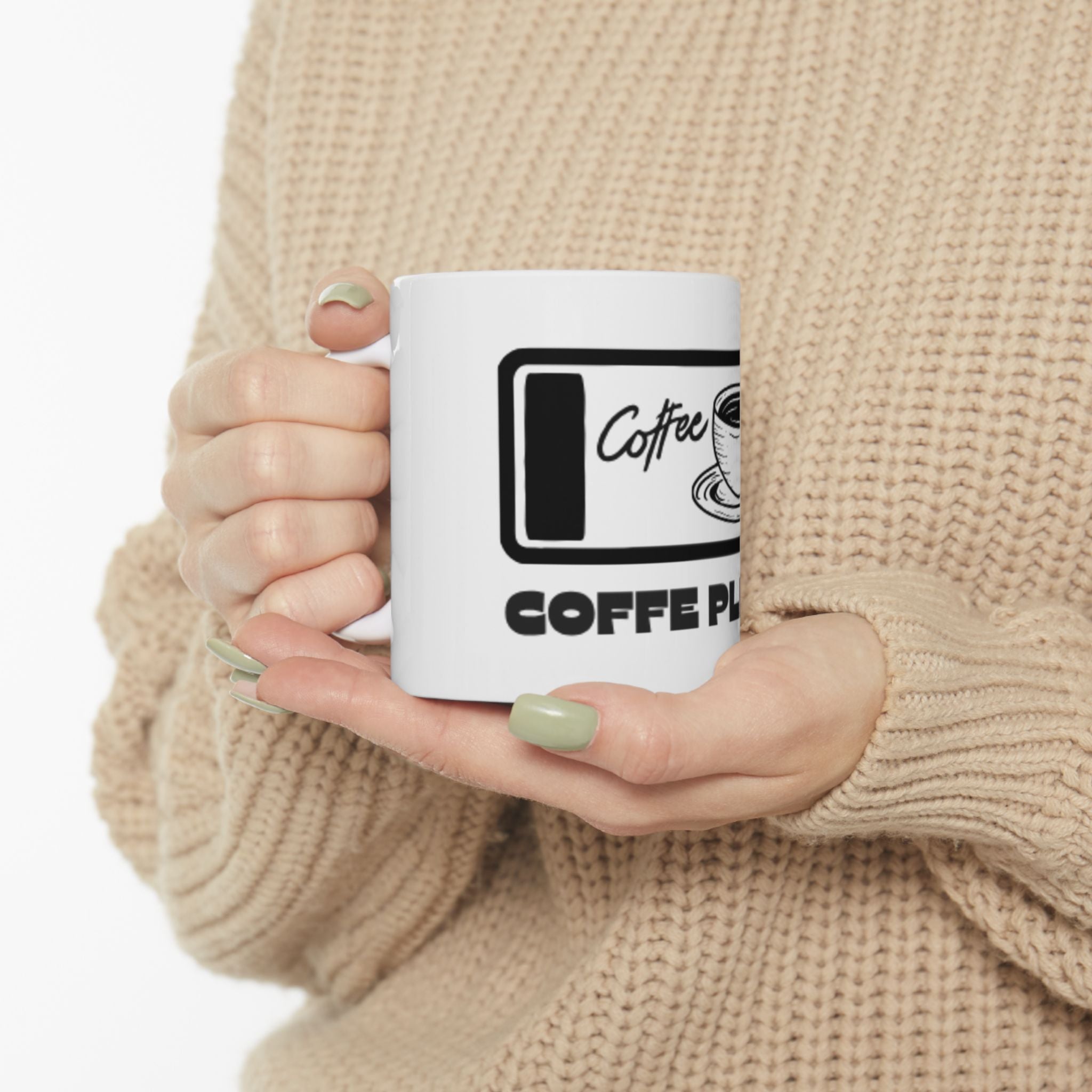 Coffee Please Ceramic Mug — Retro Coffee Cup Design (11oz, 15oz)