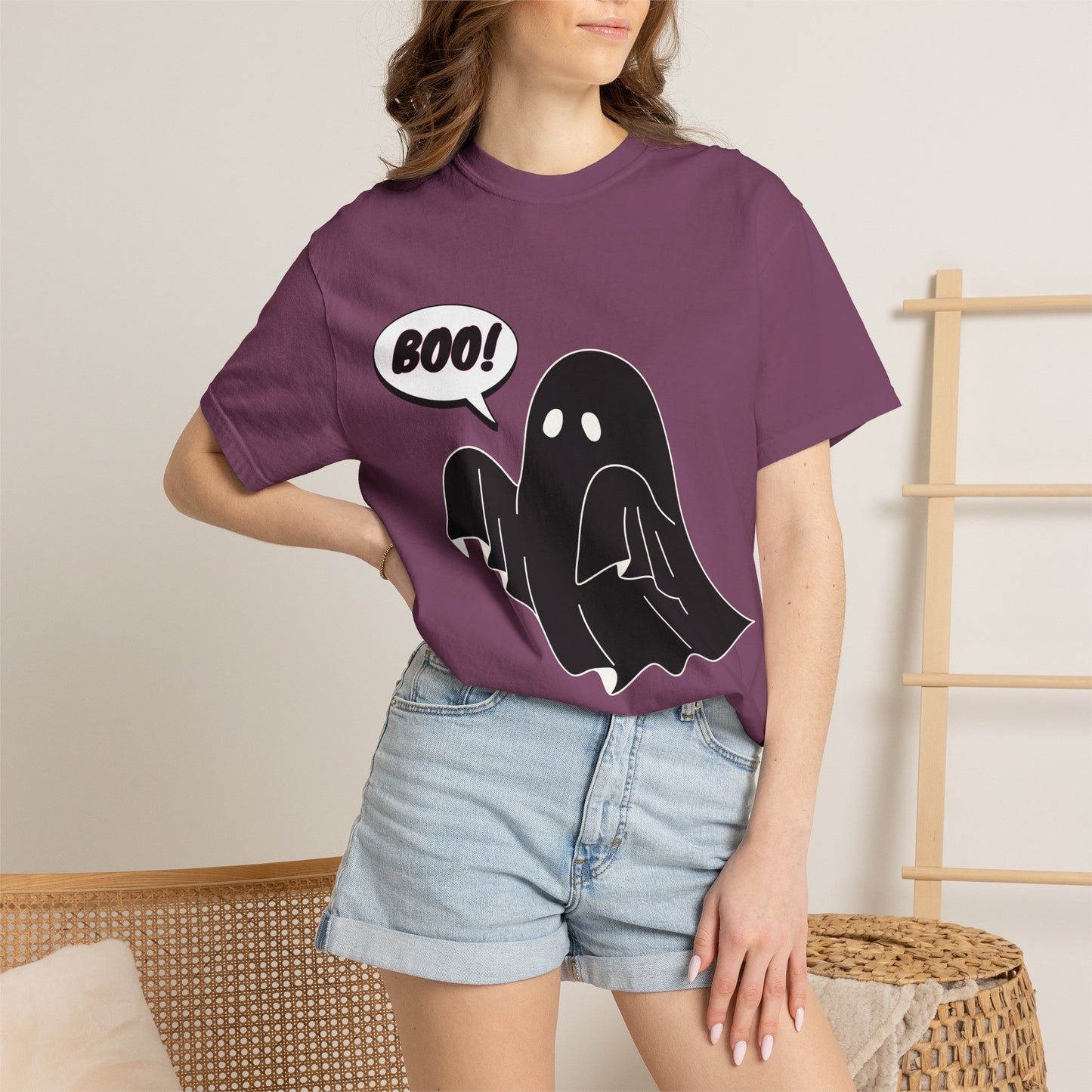 Boo! Cute Ghost T-Shirt — Halloween Spooky Graphic Tee