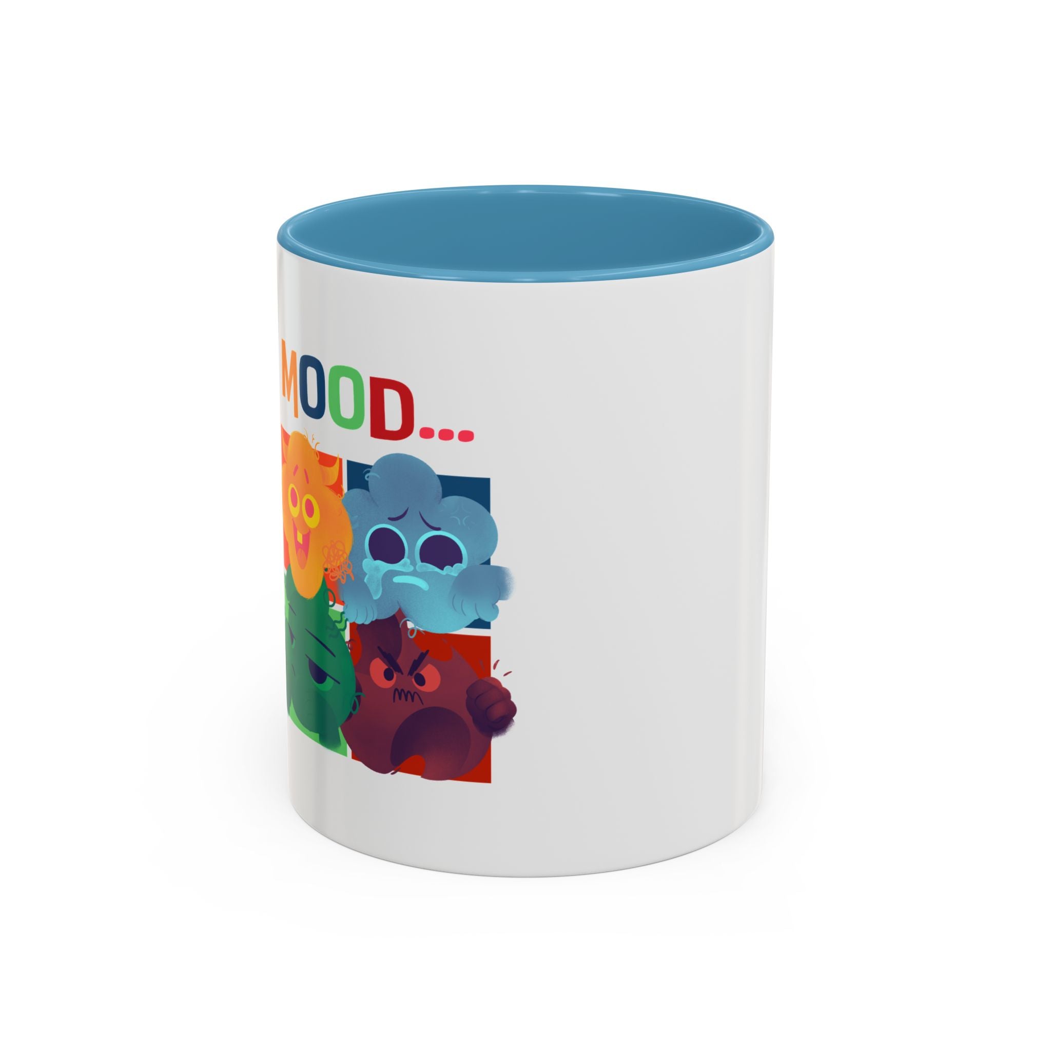 Mood Cats Accent Coffee Mug — Colorful Cat Emotions 11/15oz