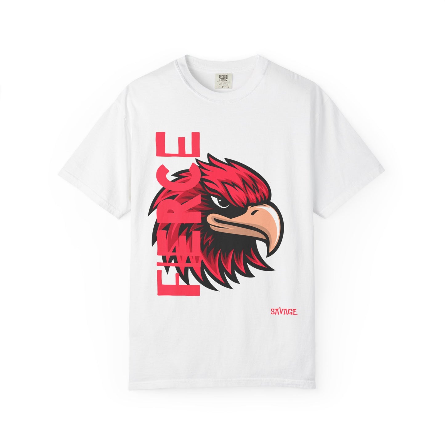 Eagle Head Graphic T-Shirt — Bold Red Eagle Design "EAGLE"