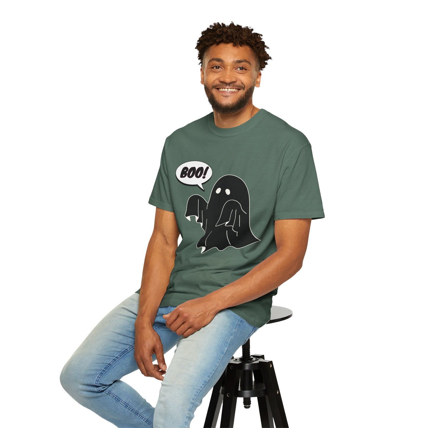 Boo! Cute Ghost T-Shirt — Halloween Spooky Graphic Tee