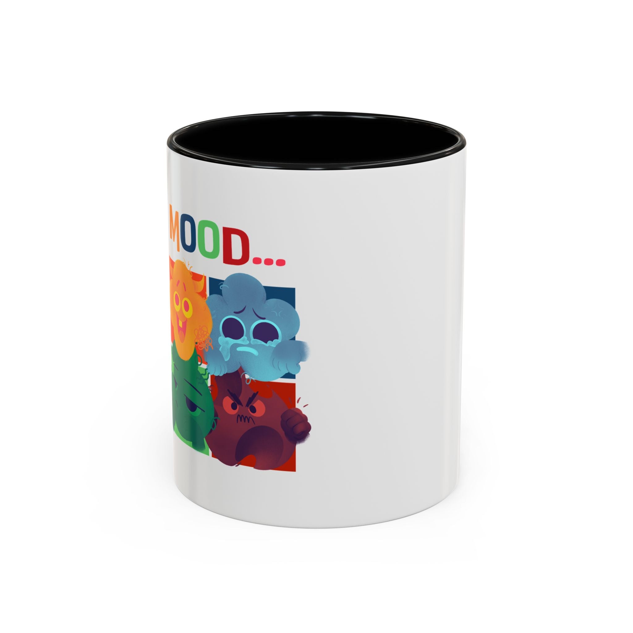 Mood Cats Accent Coffee Mug — Colorful Cat Emotions 11/15oz