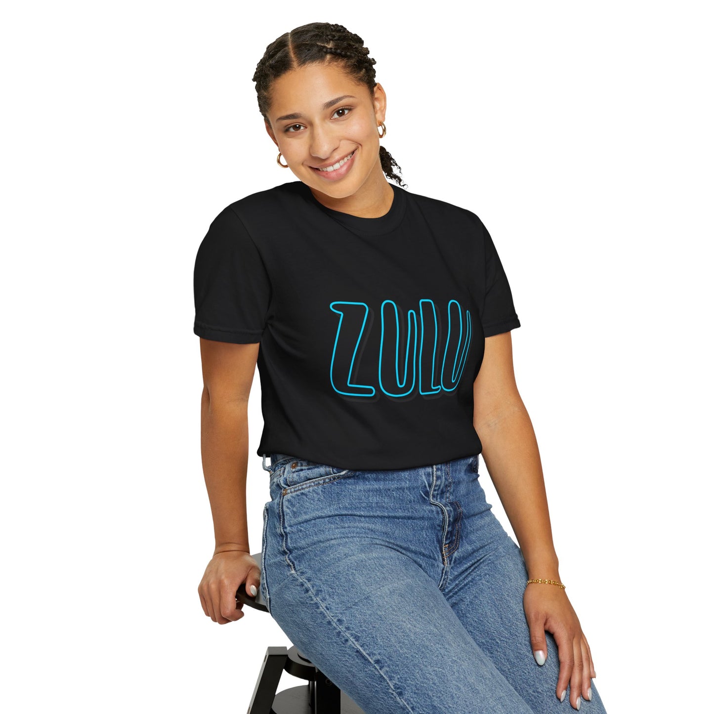 Zulu Graphic T-Shirt — Bold 3D Lettering Tee