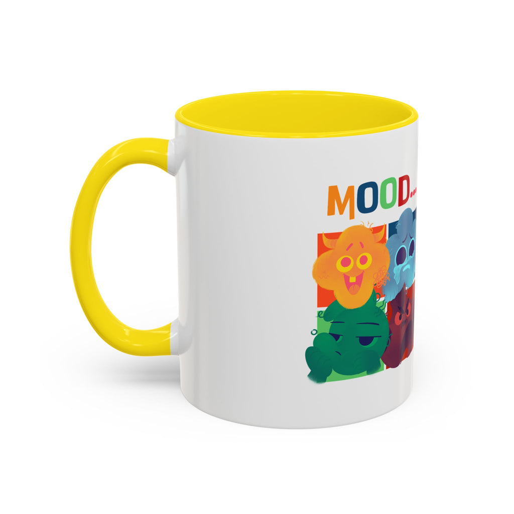 Mood Cats Accent Coffee Mug — Colorful Cat Emotions 11/15oz