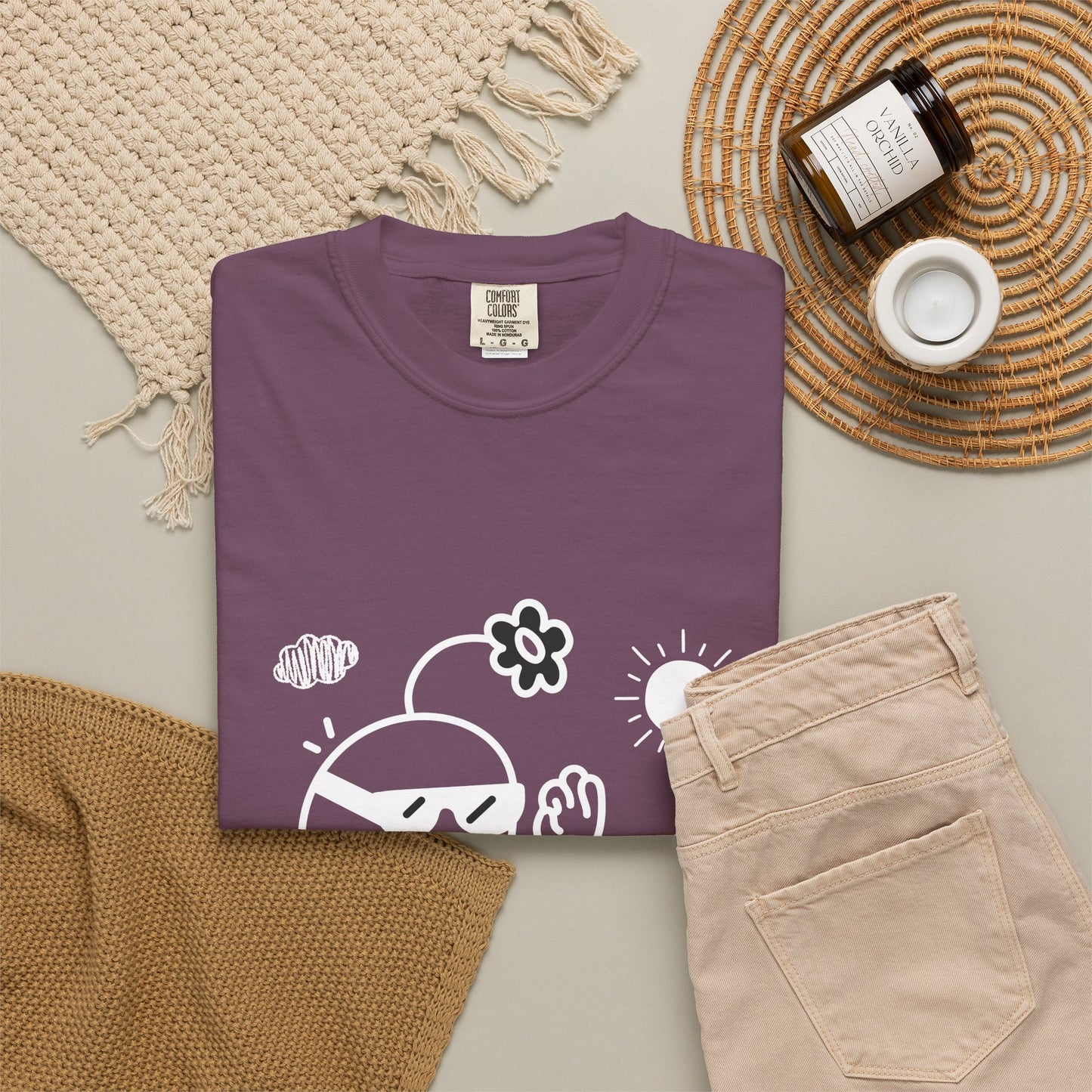 Chill Mode On T-Shirt — Relaxed Graphic Tee with Laid-Back Character