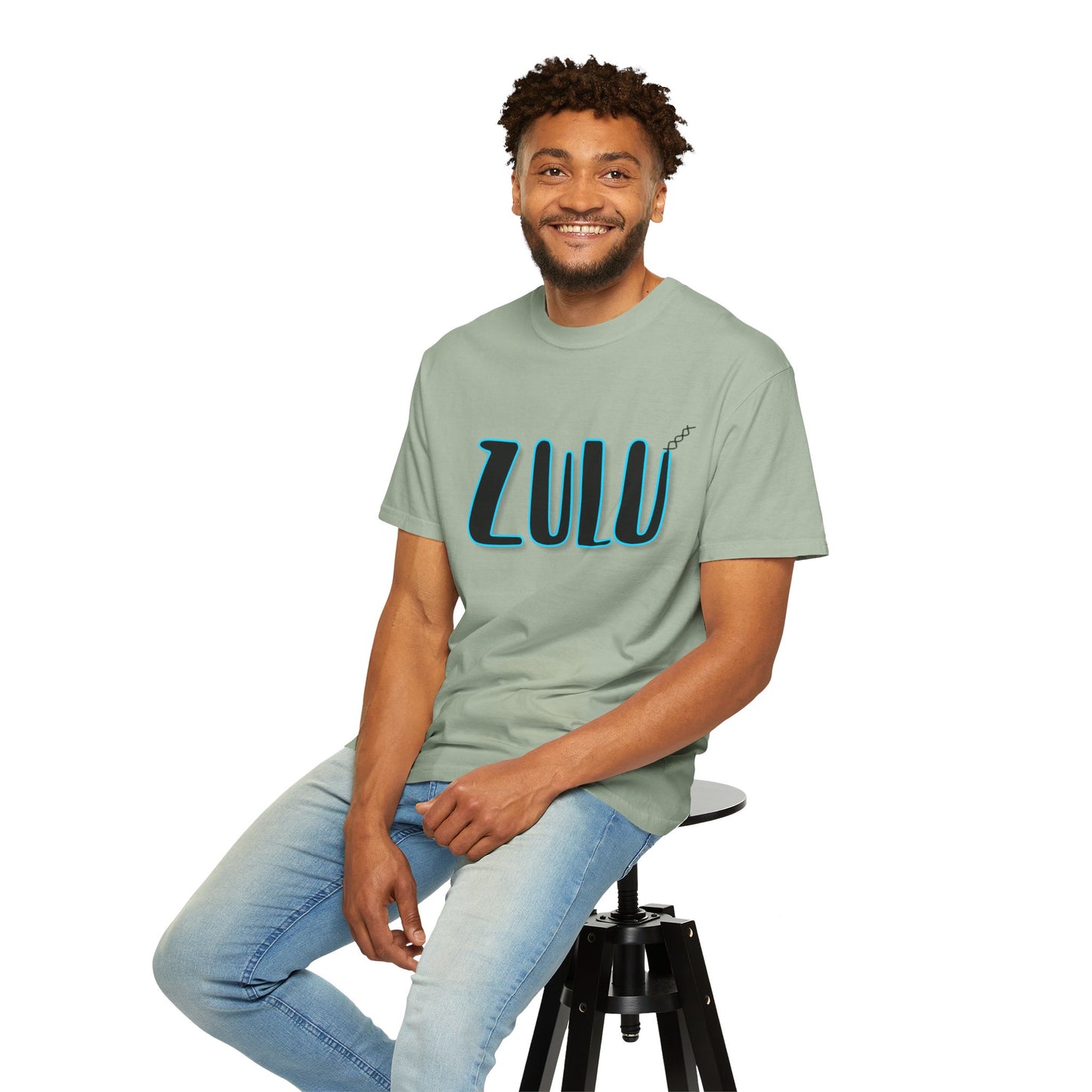Zulu Graphic T-Shirt — Bold 3D Lettering Tee