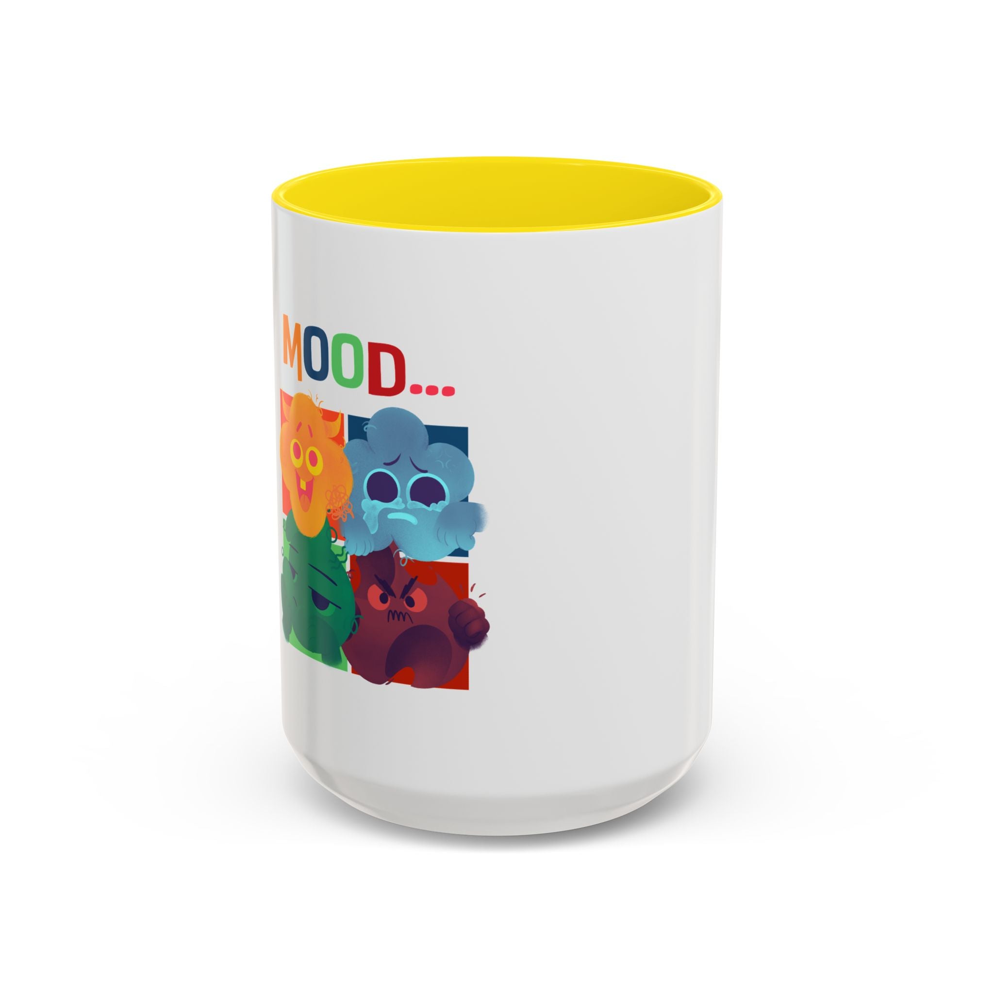 Mood Cats Accent Coffee Mug — Colorful Cat Emotions 11/15oz