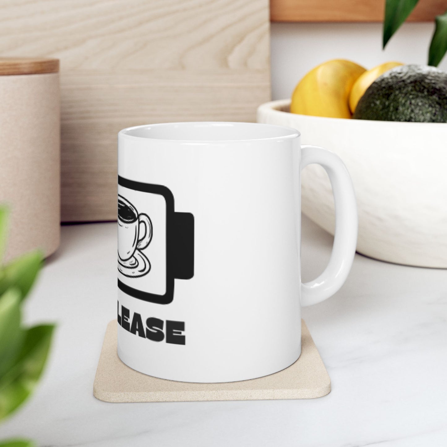 Coffee Please Ceramic Mug — Retro Coffee Cup Design (11oz, 15oz)