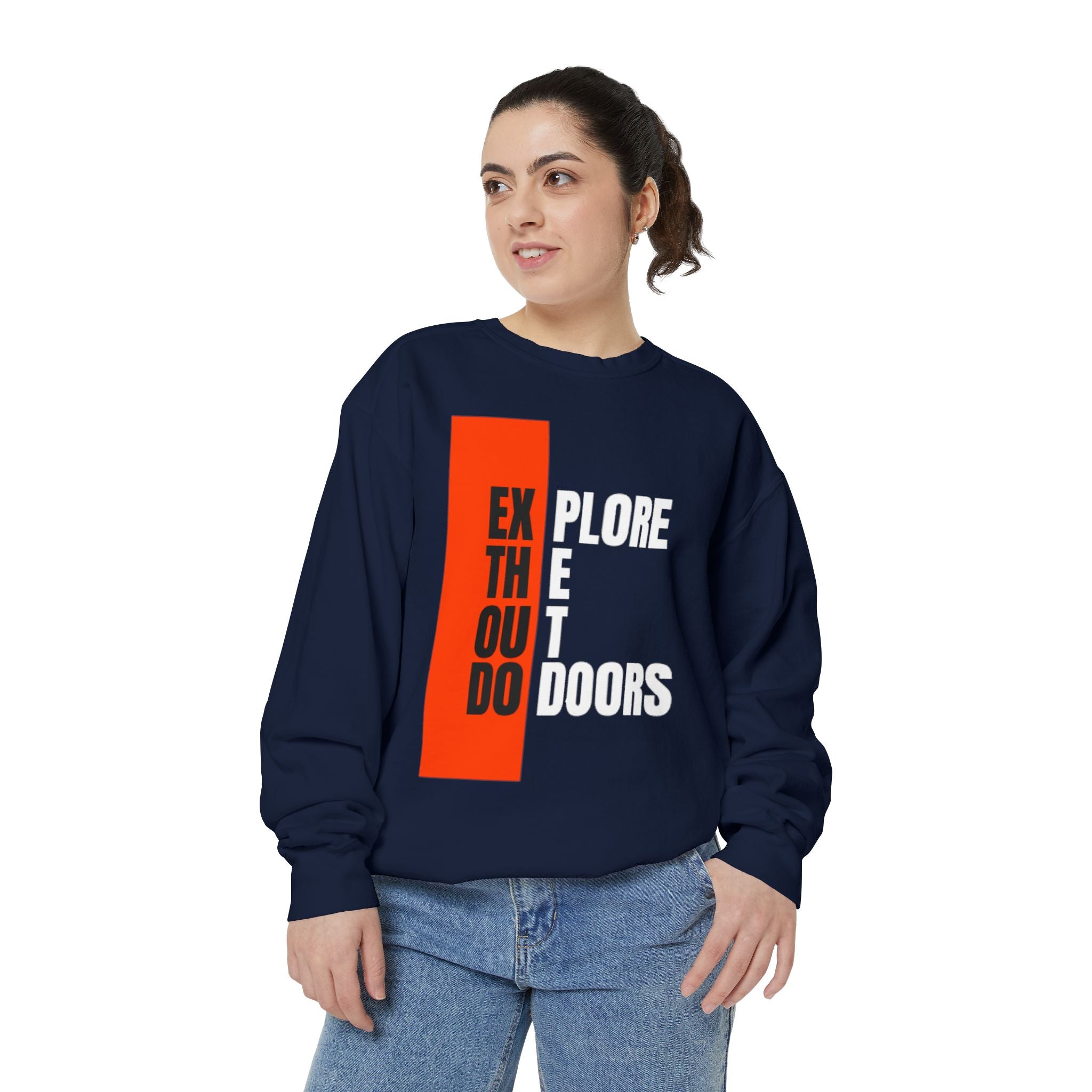 Explore The Outdoors Sweatshirt — Adventure Graphic Crewneck