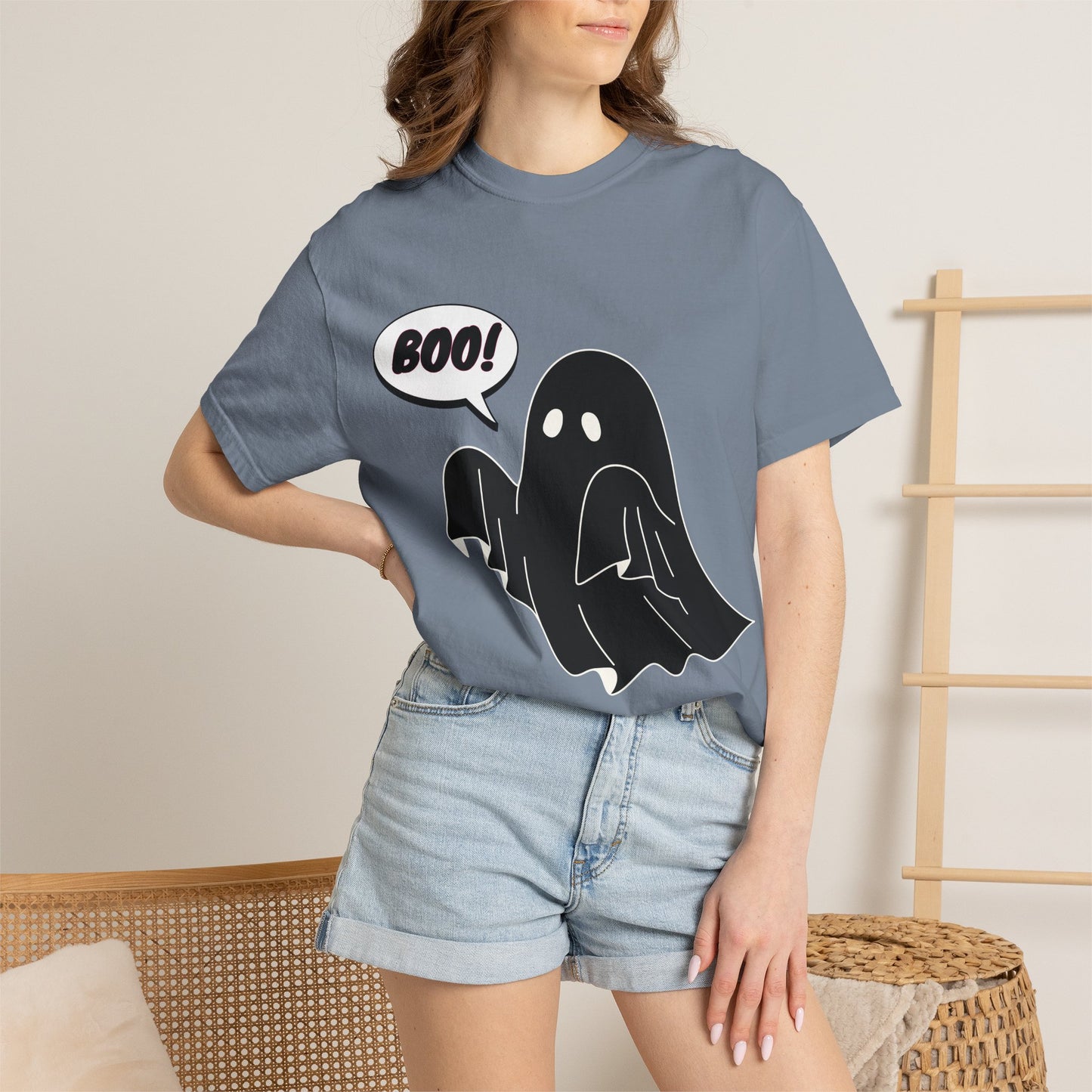 Boo! Cute Ghost T-Shirt — Halloween Spooky Graphic Tee