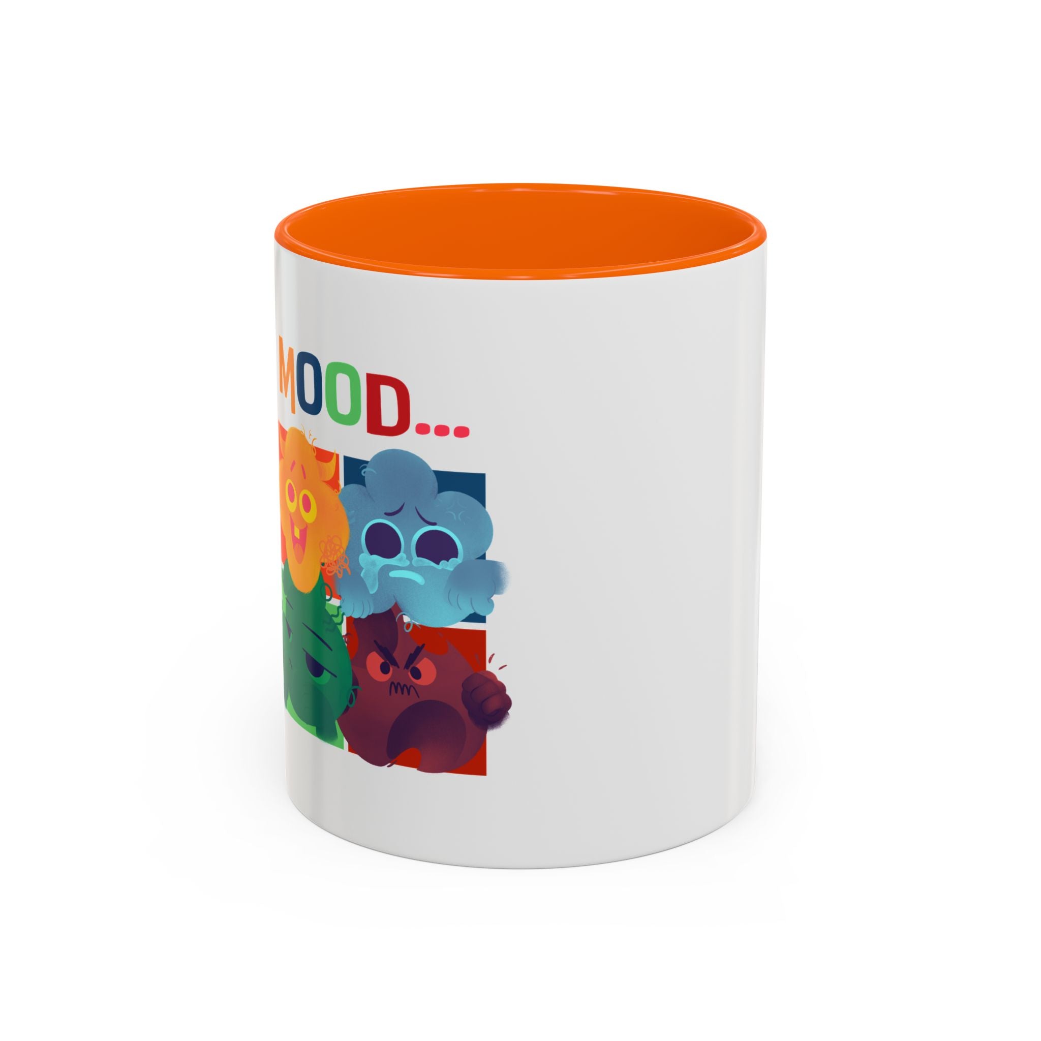 Mood Cats Accent Coffee Mug — Colorful Cat Emotions 11/15oz