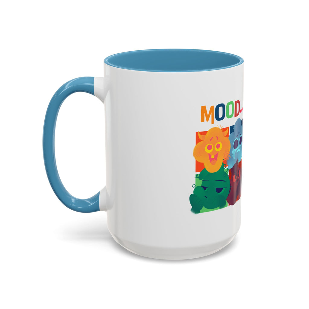 Mood Cats Accent Coffee Mug — Colorful Cat Emotions 11/15oz