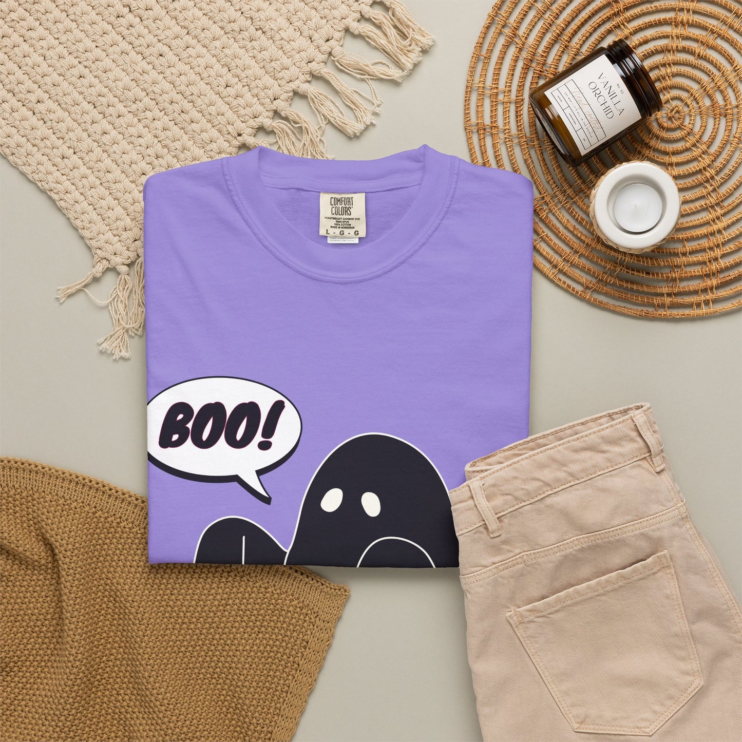 Boo! Cute Ghost T-Shirt — Halloween Spooky Graphic Tee