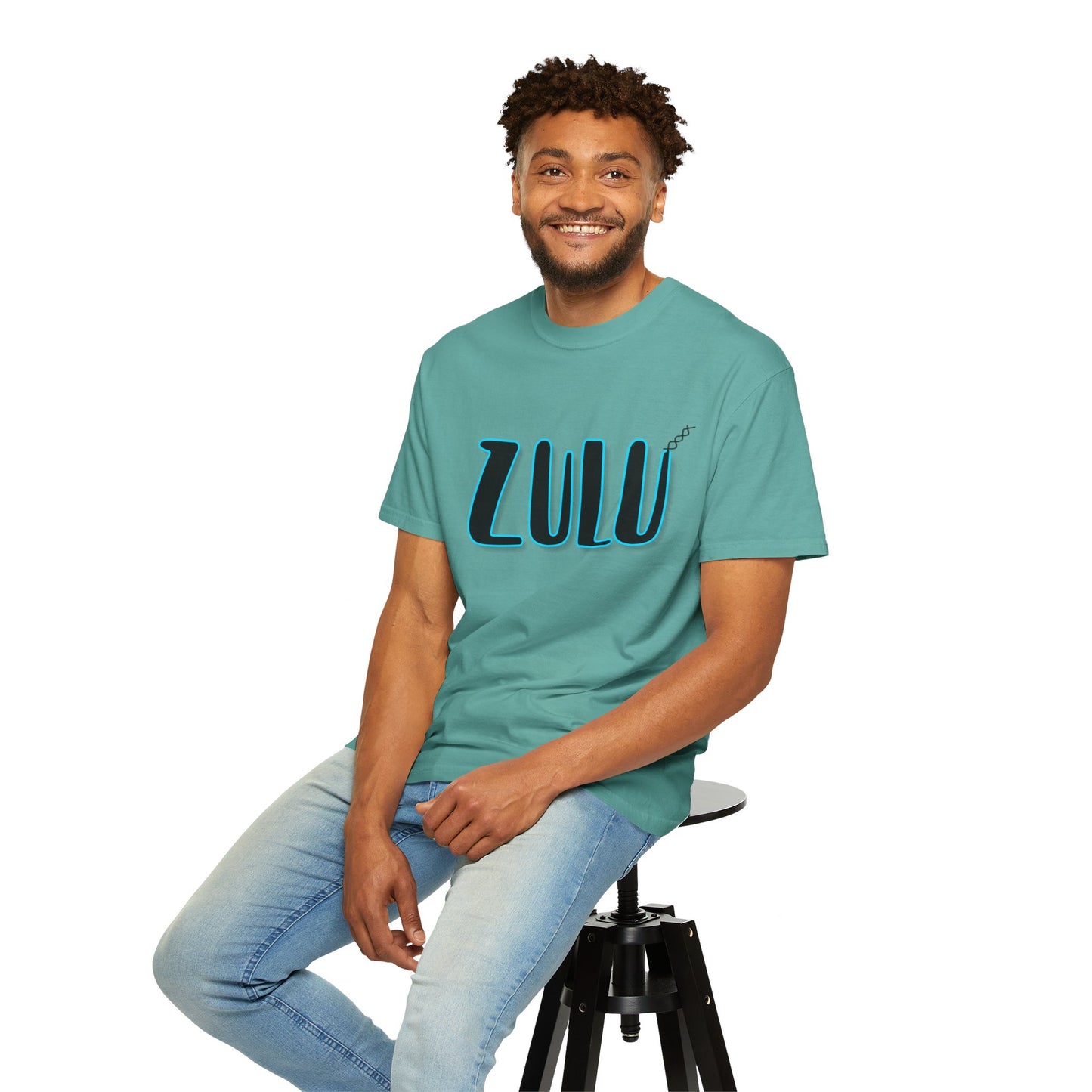 Zulu Graphic T-Shirt — Bold 3D Lettering Tee